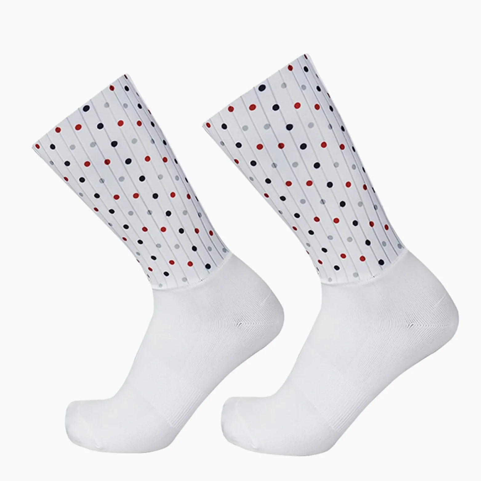 Calcetines de Ciclismo Antideslizante Silicone Pro Competición Aero Sports Bike Cocks Summer Cool Hombres Mujeres Baloncesto Calcetines (Color : Love, Size : One Size)
