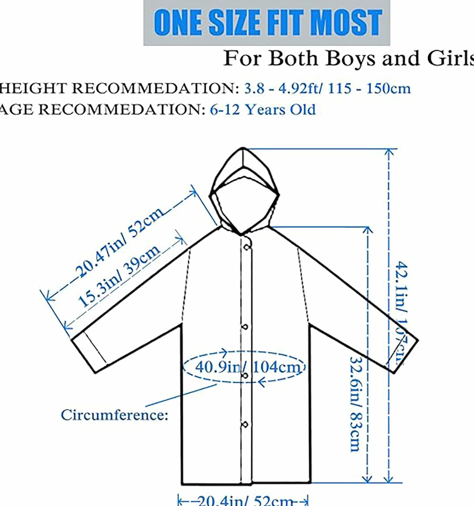 2 Pack Poncho de Lluvia Impermeable para Niños, Poncho Espesar EVA Transparente Reutilizable con Capucha, Poncho de Lluvia Impermeable Portátil para al Aire Libre Pinismo Ciclismo Cámping