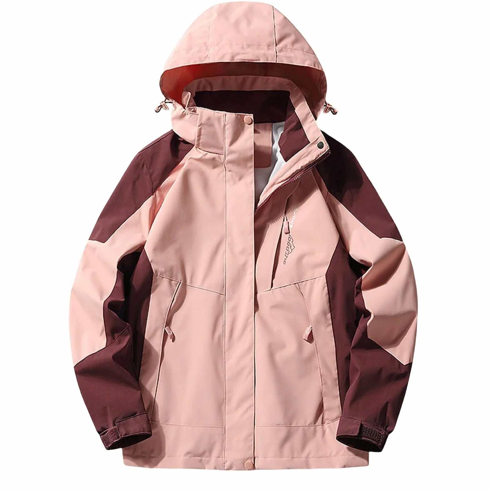 MJGkhiy Chaqueta impermeable mujer senderismo chaqueta cortavientos lluvia ligera chaquetas impermeables con capucha talla grande cortavientos Trench deportivo camping Softshell al aire libre chaleco