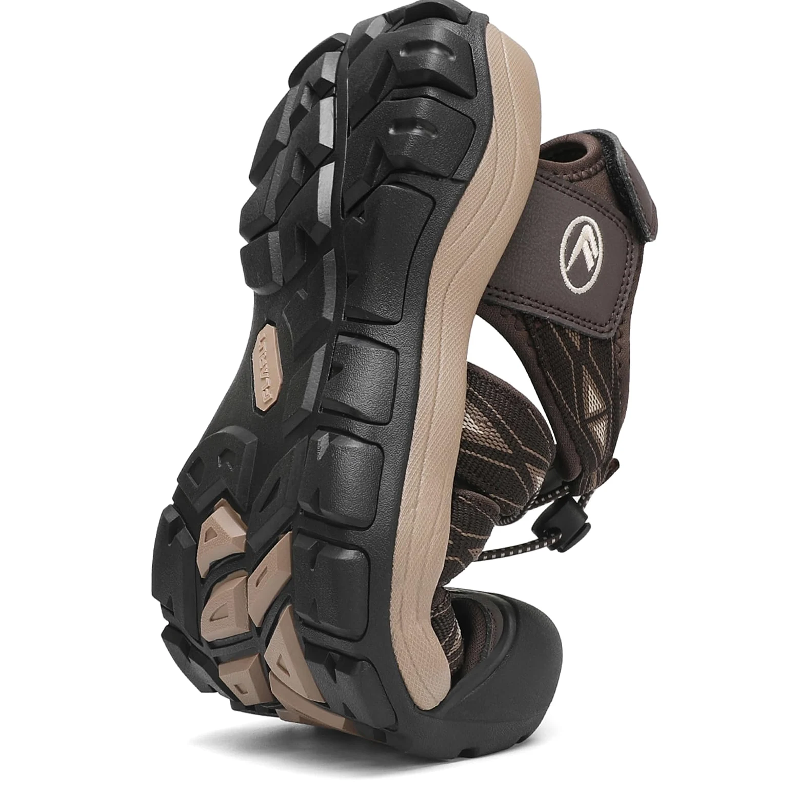 FLARUT Sandalias de Verano para Hombre Trekking Deportivas Punta Cerrada Zapatos de Senderismo Playa Correr Casual(Café Beige,41) | Punta cerrada,Suela de goma antideslizante,EVA Amortiguador,Correa tejida transpirable,Cierre autoadhesivo