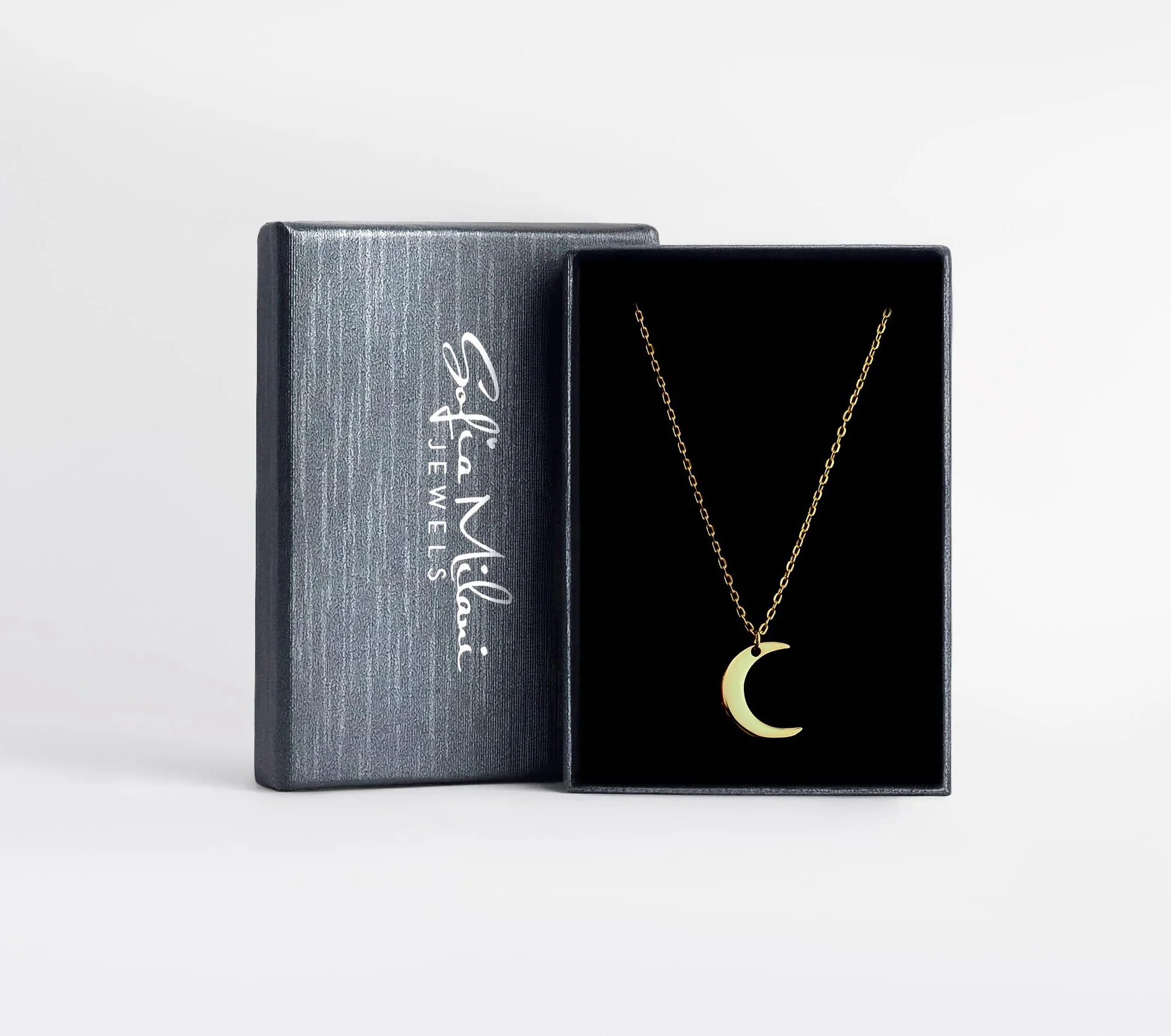 Sofia Milani - Collar para Mujeres en Plata de Ley 925 - Colgante de Luna