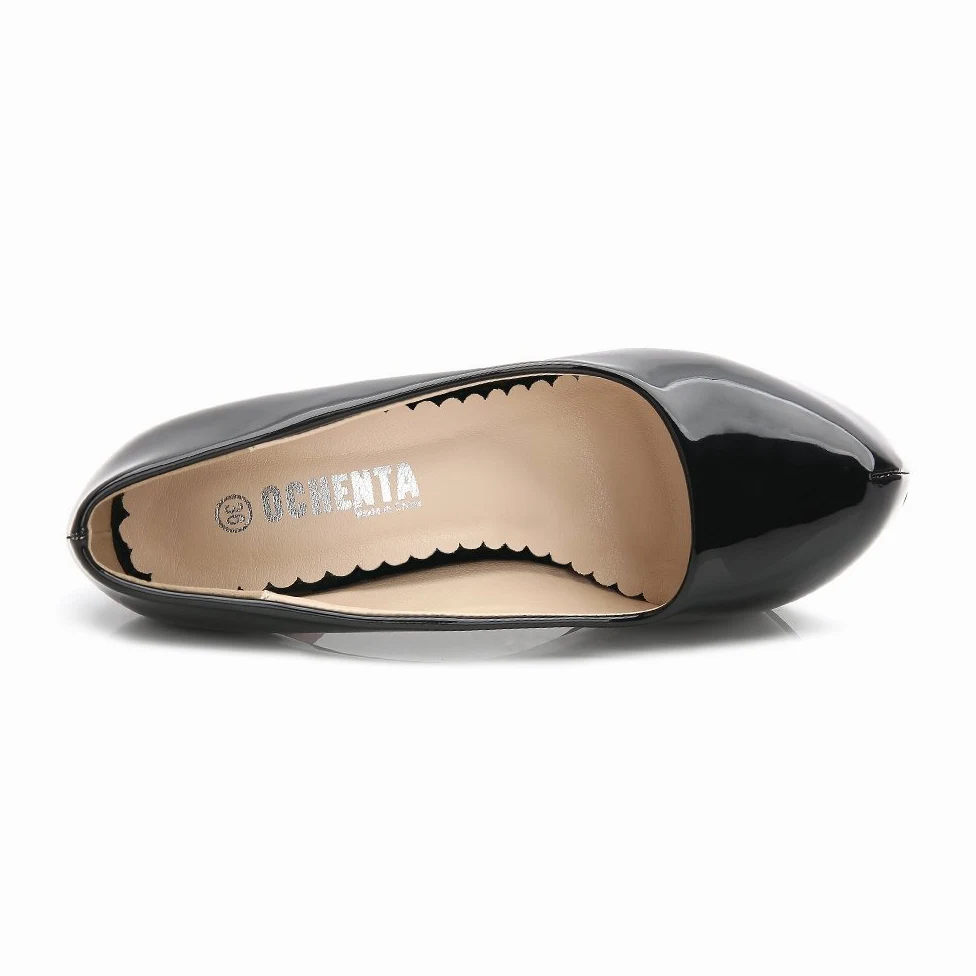 OCHENTA Zapatos de Vestir de Material Sintético para Mujer Zapatos con Tacon Alto para Mujer Plataforma