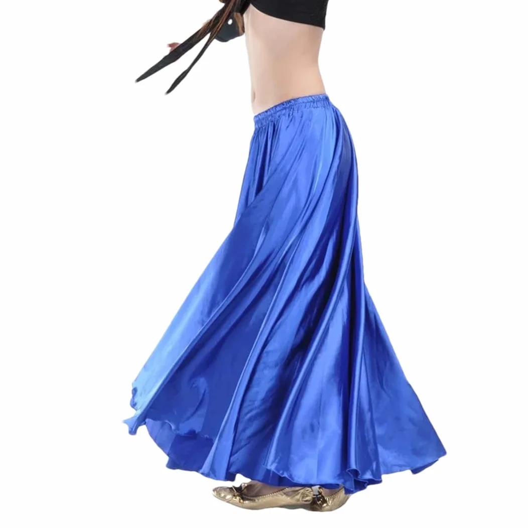 Faldas amplias y vaporosas, Falda de Danza del Vientre Gasa Satinada for Mujer Multicolor