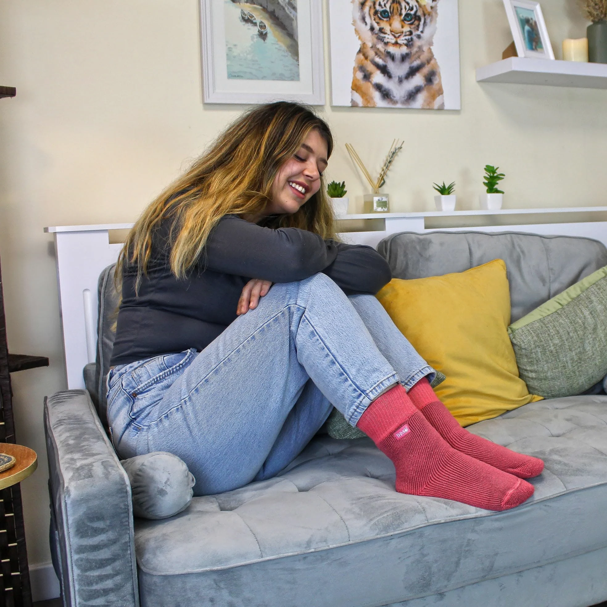THMO - Pack De 6 Pares De Calcetines Térmicos Para Mujer, Suaves Y Transpirables