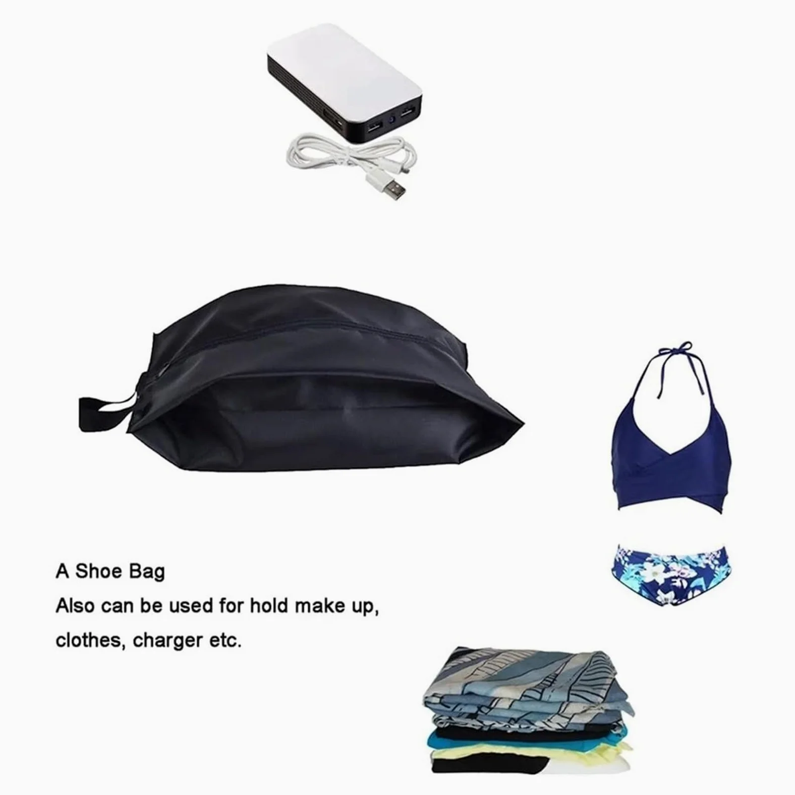 Bolsa para Zapatos Paquete de 2 o 4 Bolsas Almacenamiento Zapatos Impermeables Nailon portátiles