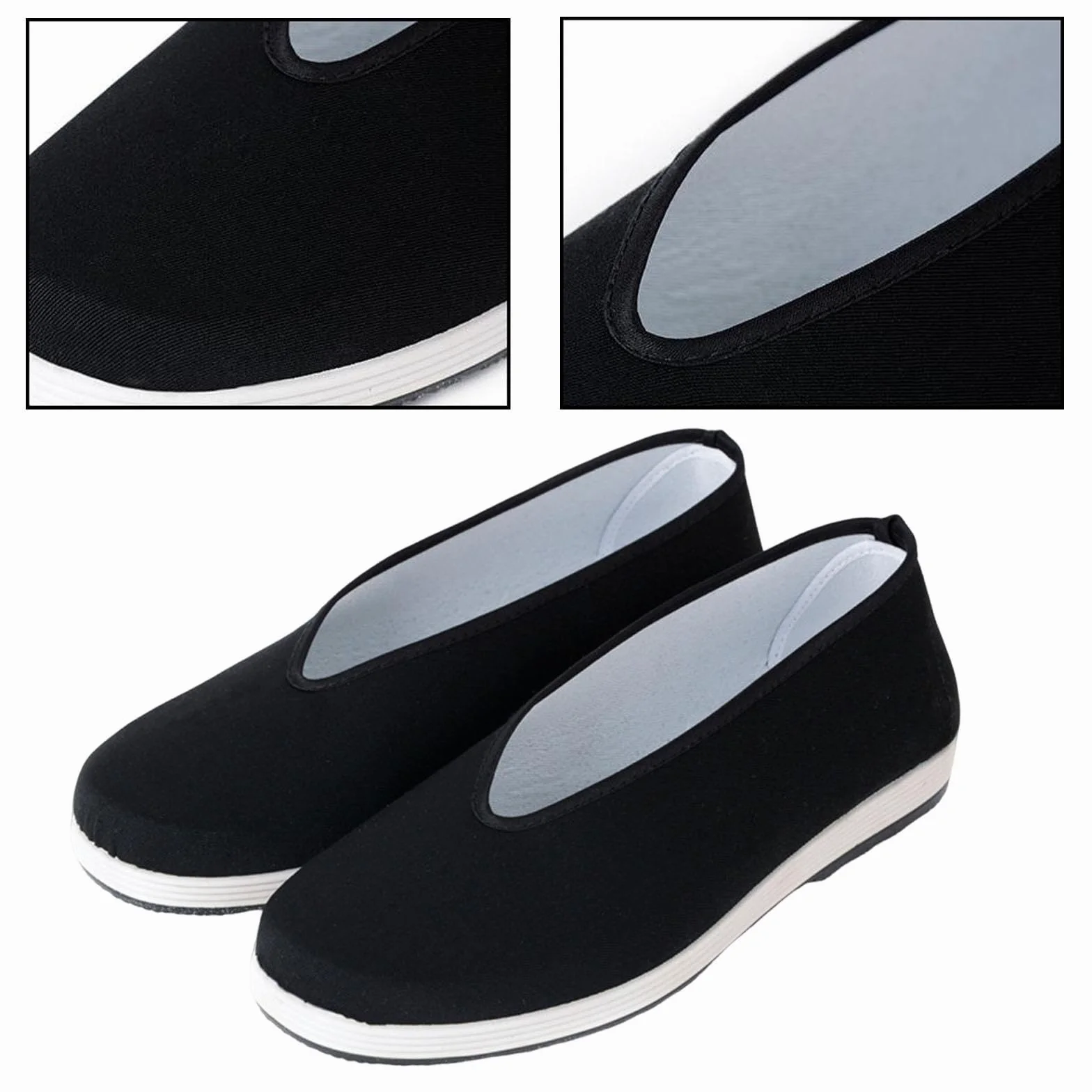 Zapatos de Kung Fu, Zapatos de Lona, Duraderos para Hombres Y Mujeres, Transpirables, Antideslizantes, Suela de Goma, Zapatos de Artes Marciales,