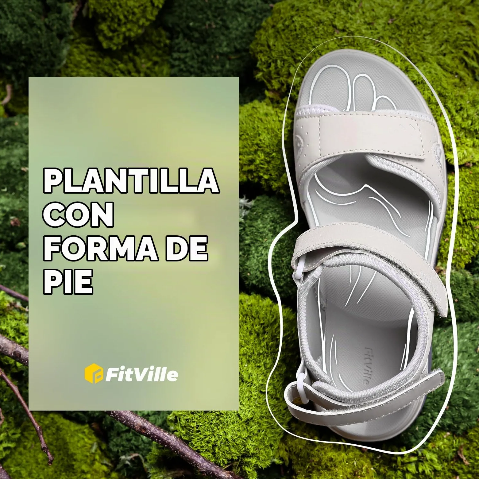 FitVille Sandalias Anchas para Mujer Sandalias para Caminar en Verano Cómodas y Ligeras, Aptas para Pies Gruesos