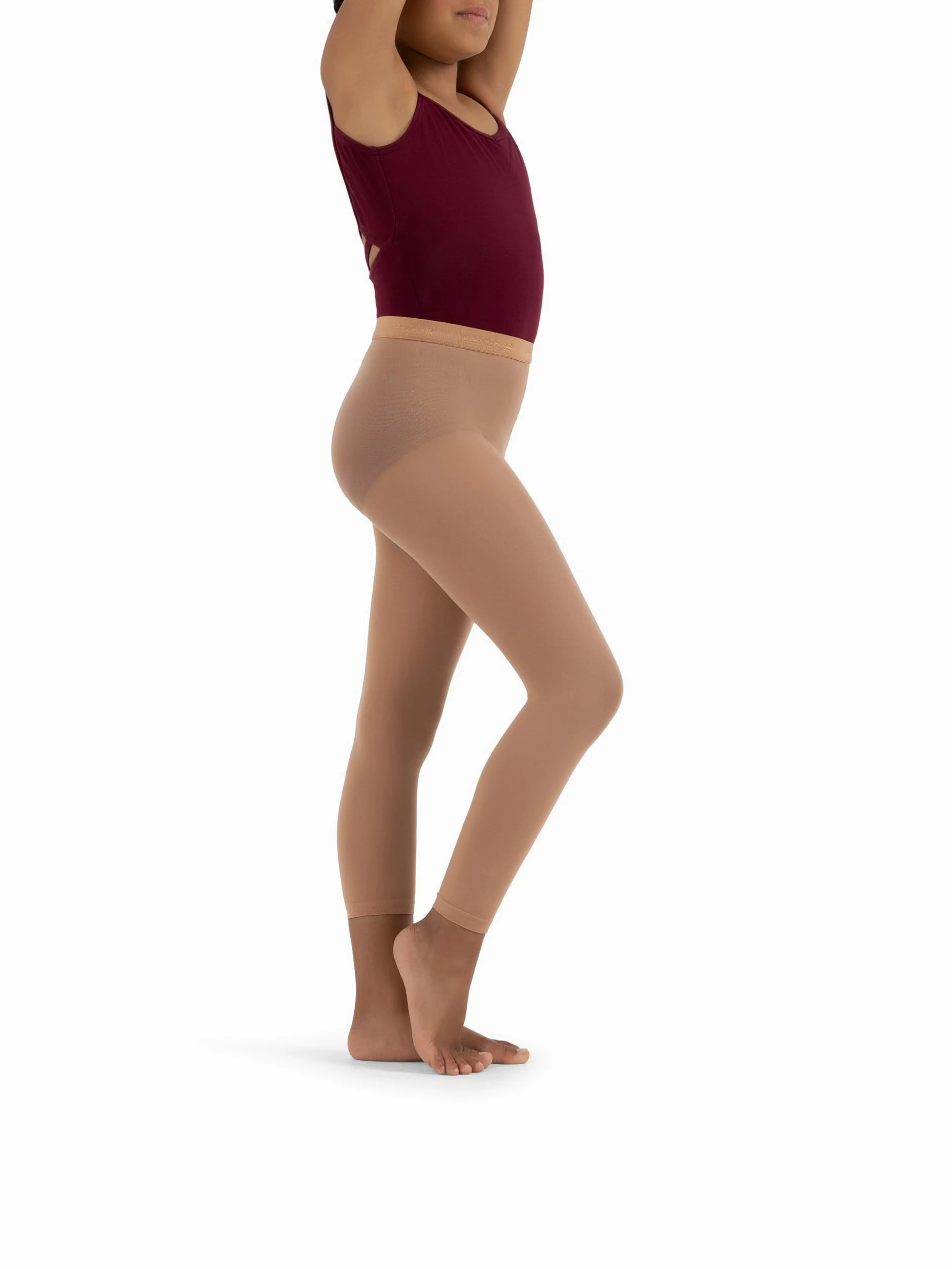 Capezio niñas 'Hold & elástico Footless Tight calcetines