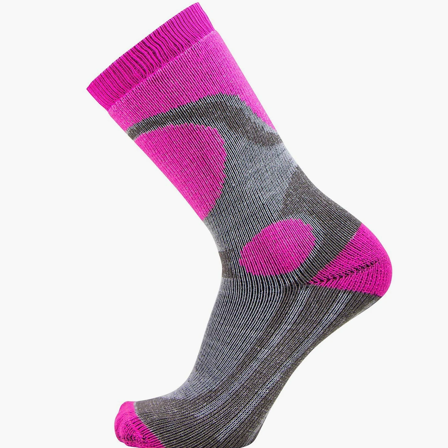 Pure Athlete Elite - Calcetines de esquí para niños y niñas, X-Small-Small, Rosa neón – 3 unidades