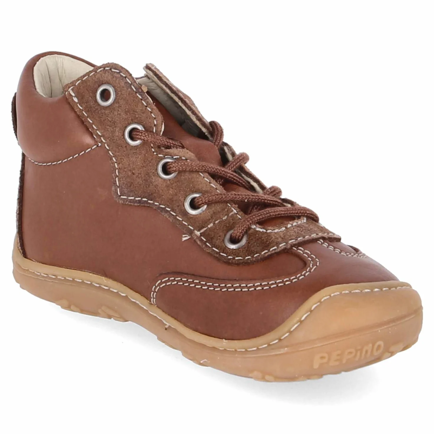 PEPINO 50 1205402/260 - Zapatillas unisex para aprender a andar (piel, talla 18), color marrón