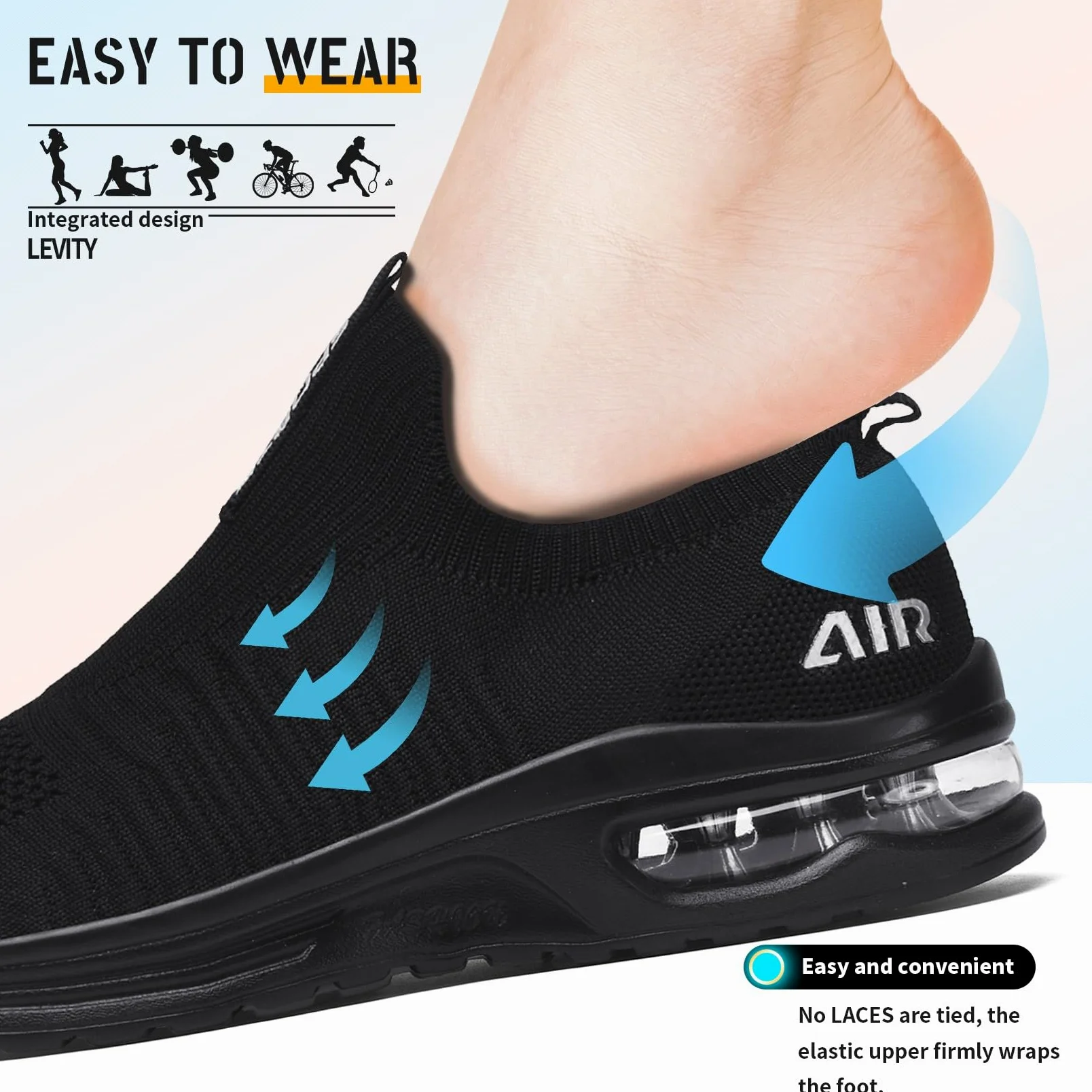 Littleplum Zapatillas deportivas para mujer, ligeras, cómodas, transpirables, de malla
