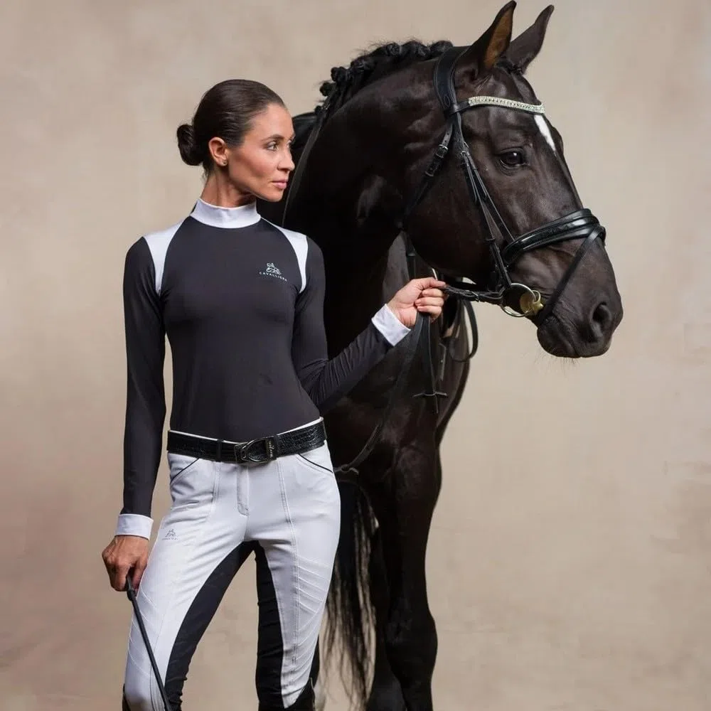 CAVALLIERA Black Jack Woman Long Sleeve T-Shirt M