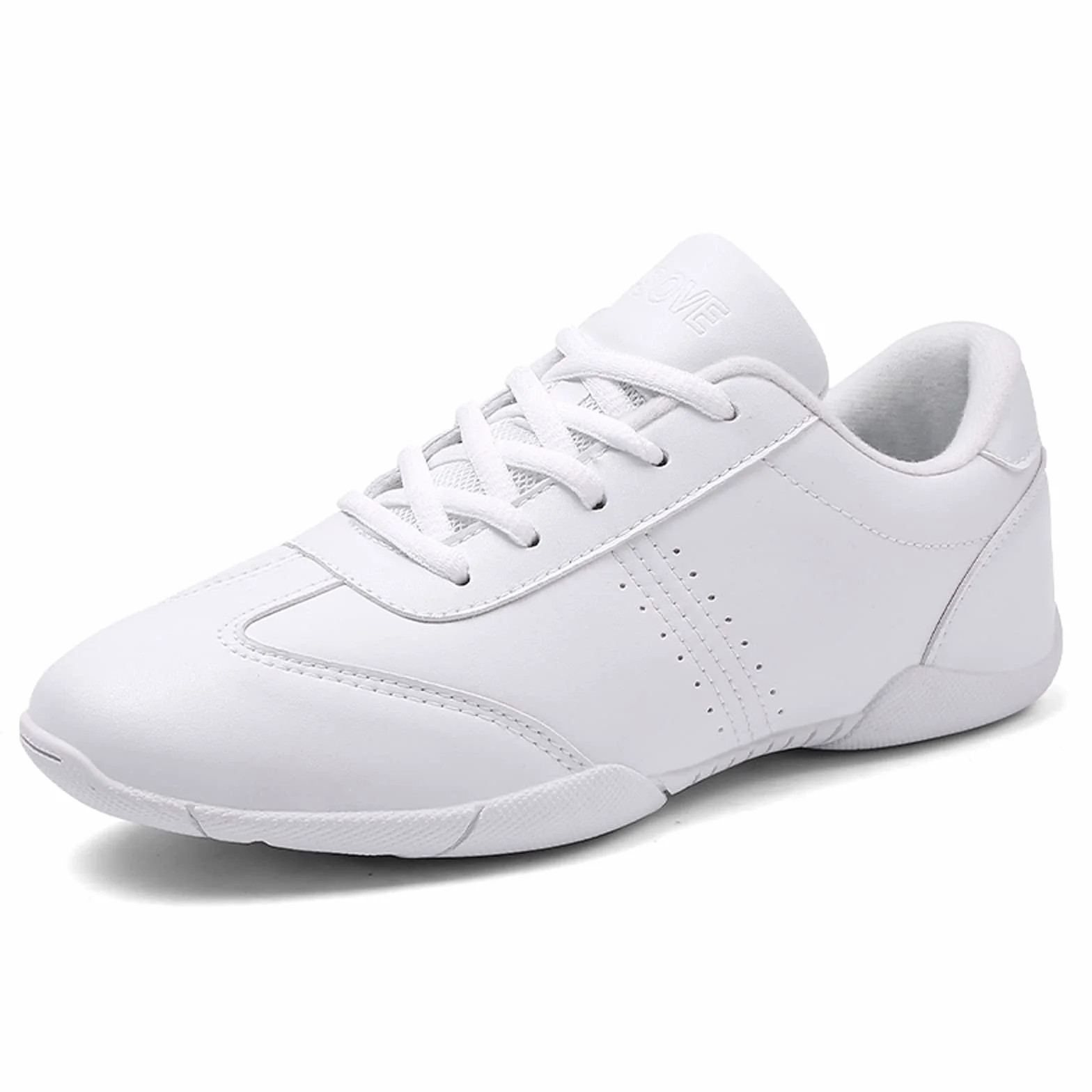 Zapatos de porristas para mujer, transpirables, ligeros, blancos, para entrenamiento, fitness, gimnasia, yoga