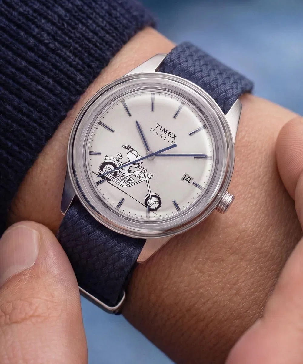 Timex Reloj analógico automático para Hombre Peanuts Marlin Jet Easy Rider