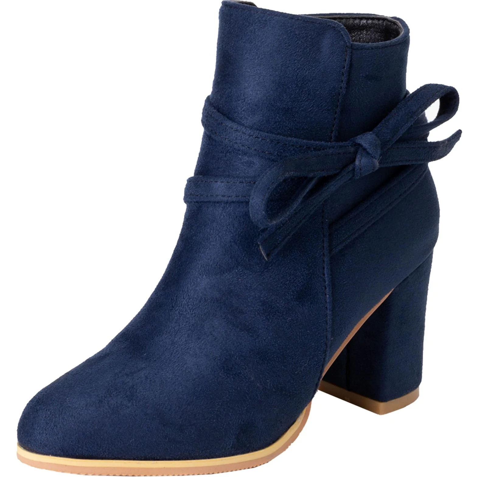CUTEHEELS Botines de tacón grueso para mujer