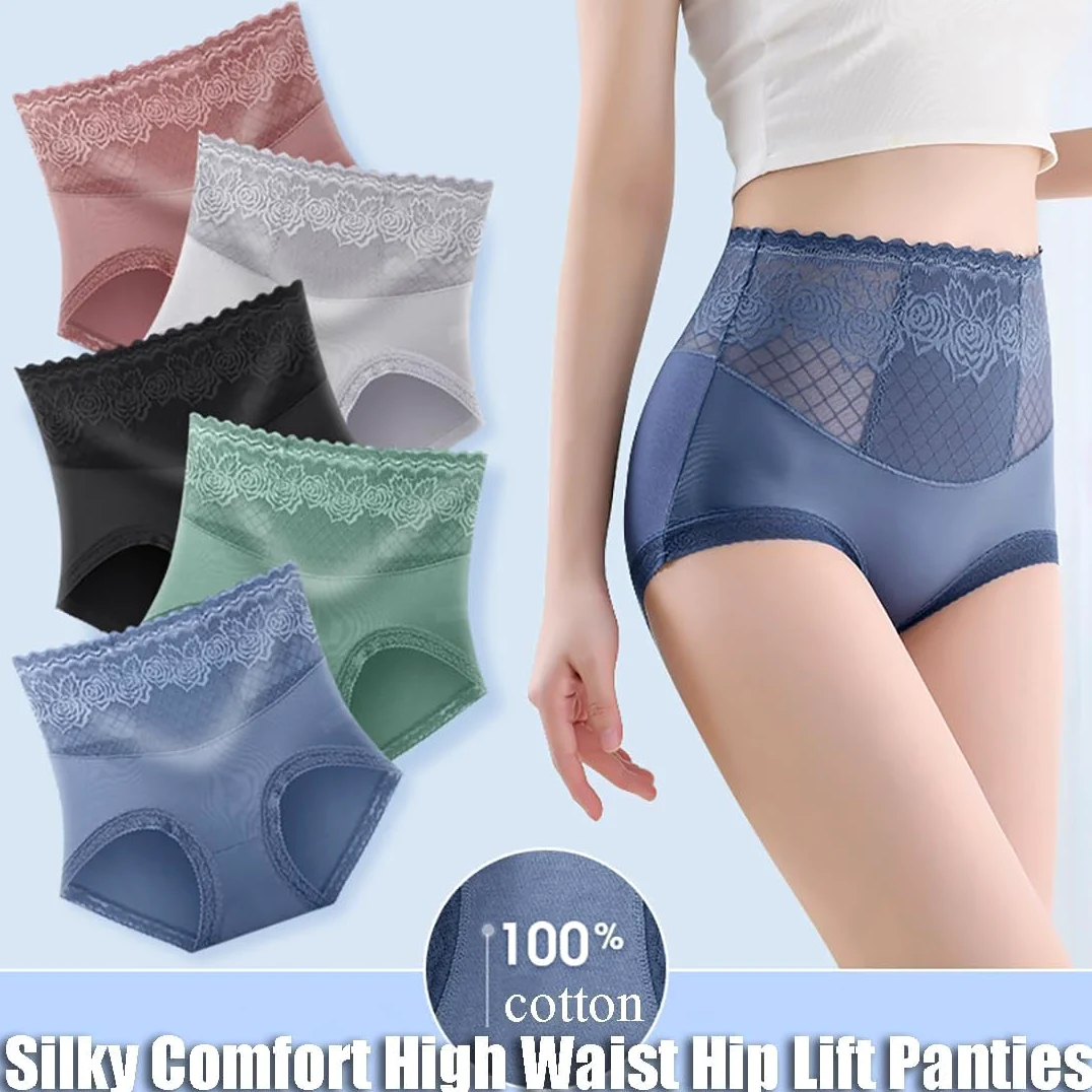 Braguitas Aluxeline,Lacyfit - Braguitas de Cintura Alta y realce de Caderas con Comodidad Sedosa,Ropa Interior Lacyfit para el Control del Abdomen (6 Piezas,5XL)