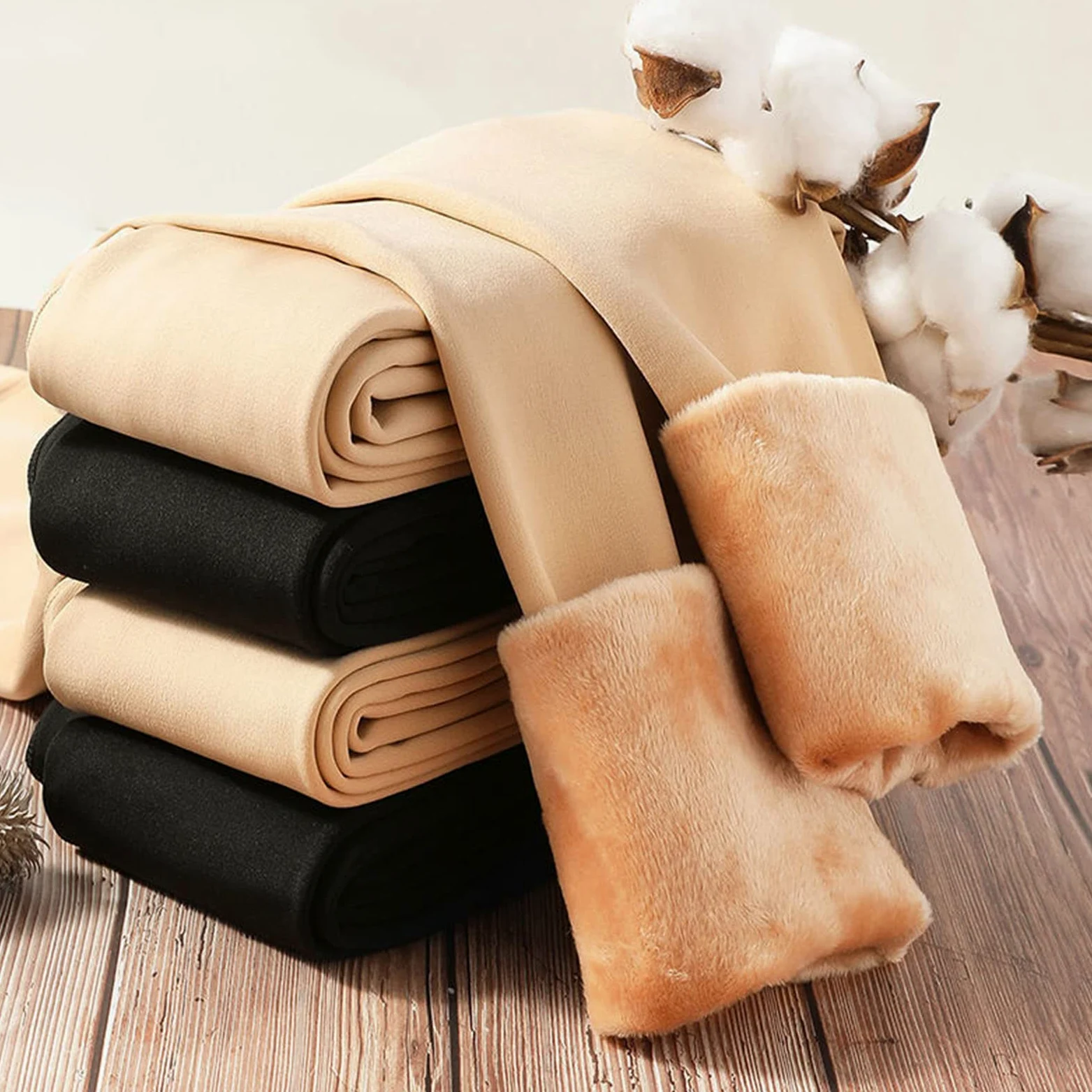 2 Piezas Medias Termicas Mujer Translucidas Medias Mágicas De Forro Polar Térmico Medias Forro Polar Invierno, Pantys Invierno Súper Elástico Deep skin-300g