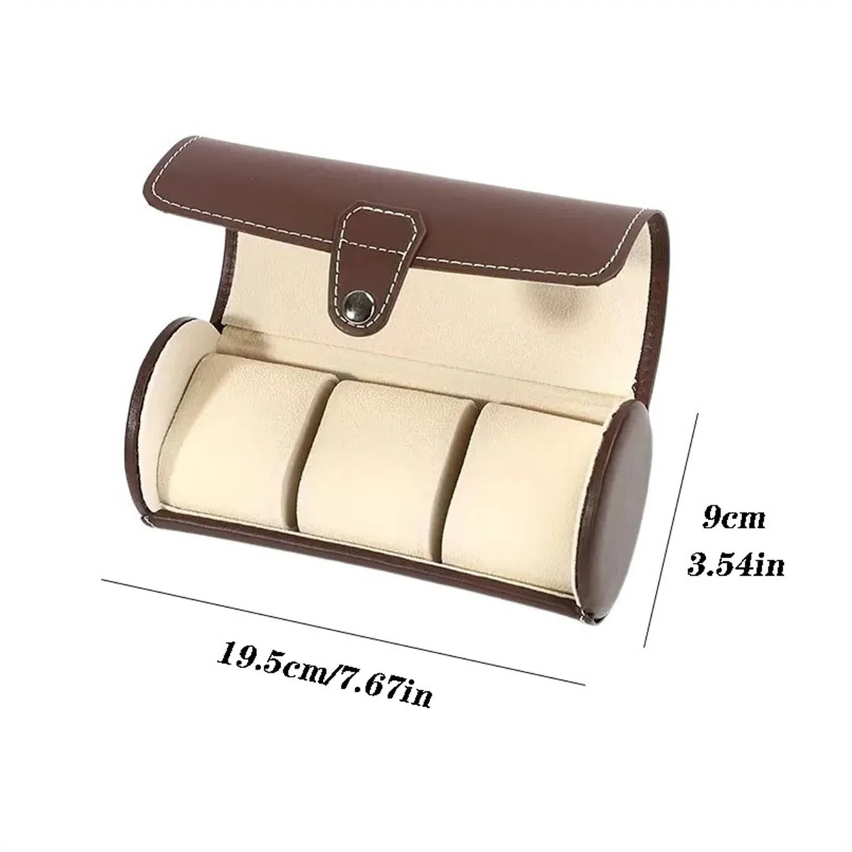 XBTGS Caja expositora para relojes, caja de almacenamiento de relojes, caja de almacenamiento de relojes simple de cuero, caja de exhibición de relojes con soporte para relojes para hombres,