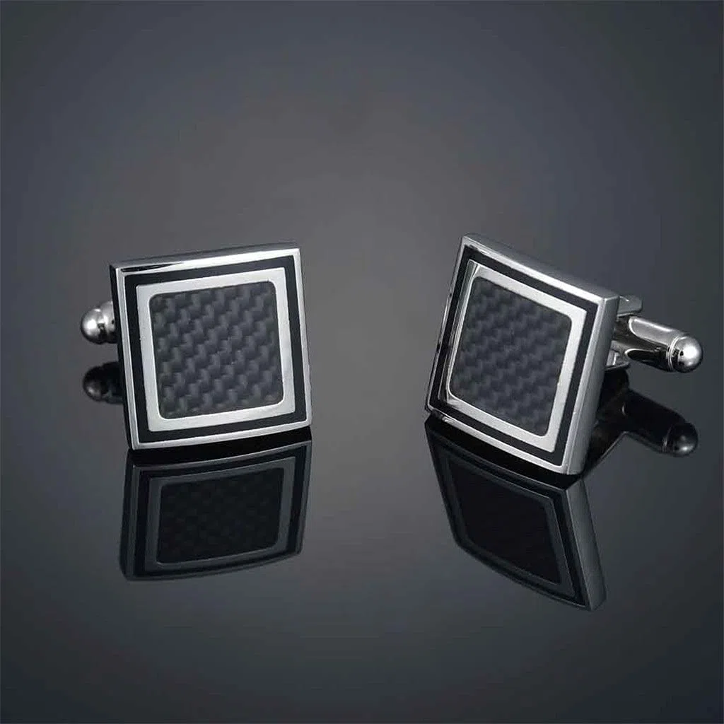 WAAZI Gemelos para Hombre Estilo Elegante Cuff Cufflele Cufflelch Camisas de Manga Larga Manga Nail Boleto Profesional y protección del Medio Ambiente