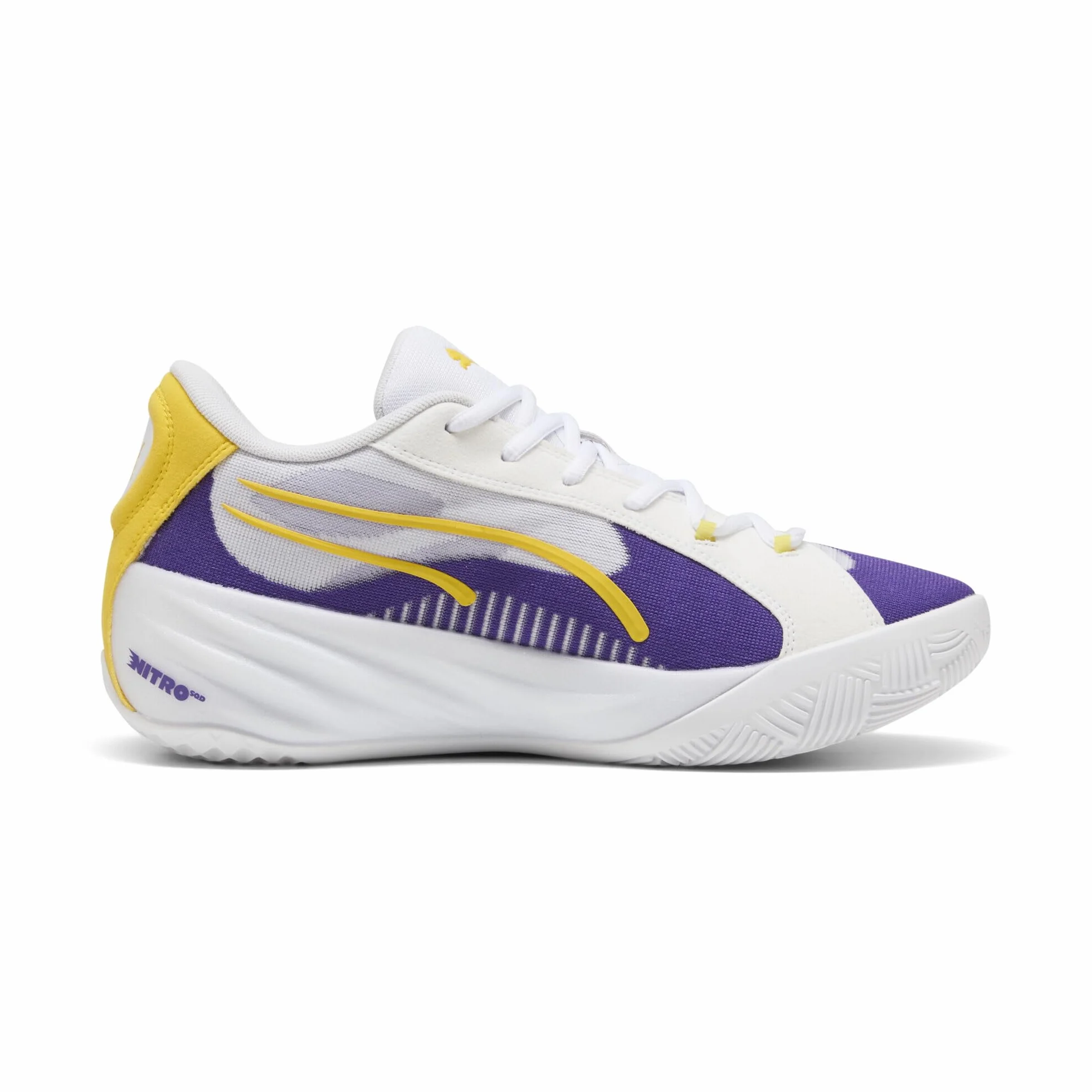 PUMA Zapatillas de Baloncesto All-Pro Nitro™ LA Unisex 43, Team Violet Pelé Yellow Purple