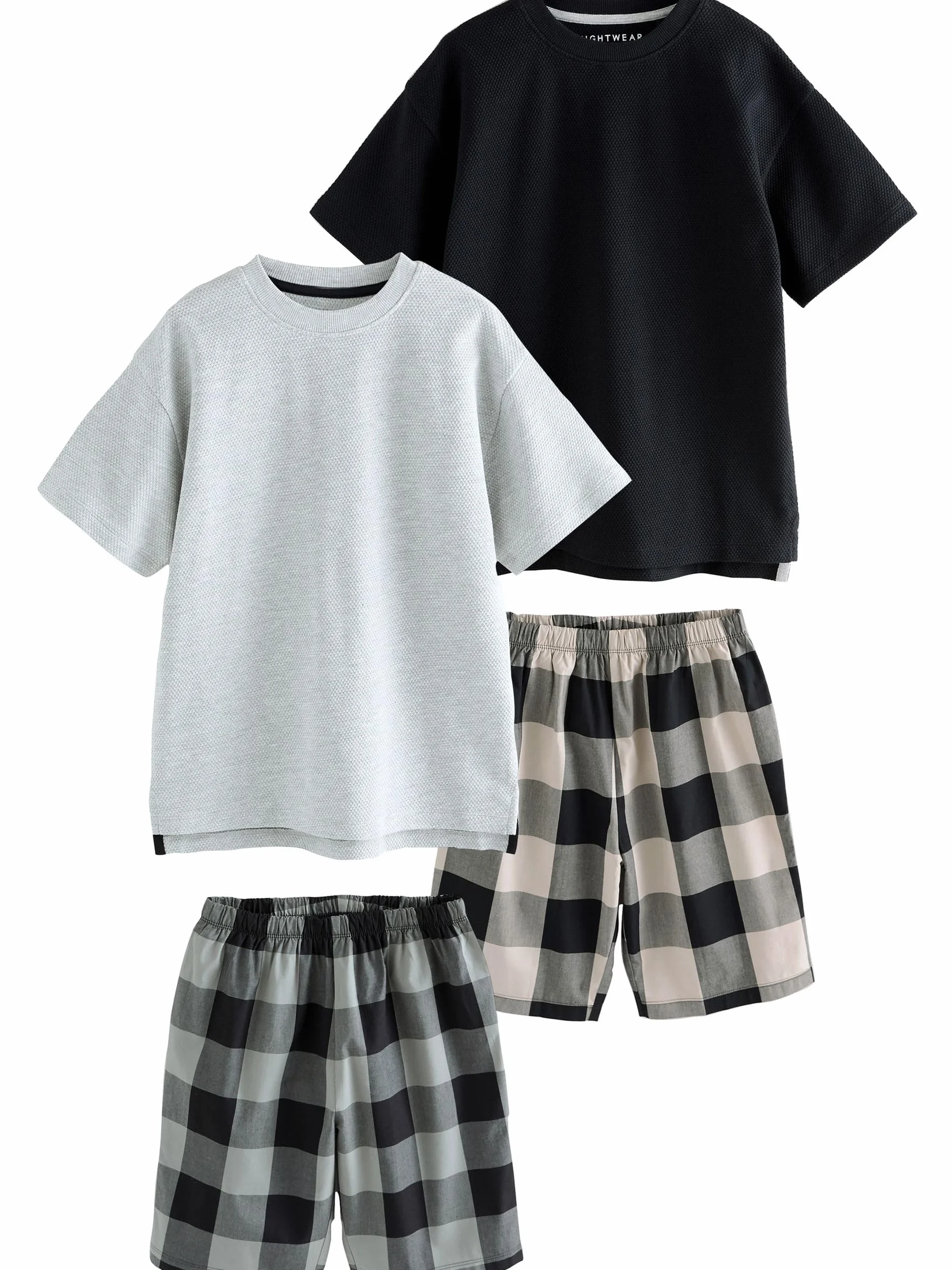 NEXT Niños Pack de Dos Pijamas Cuadros
