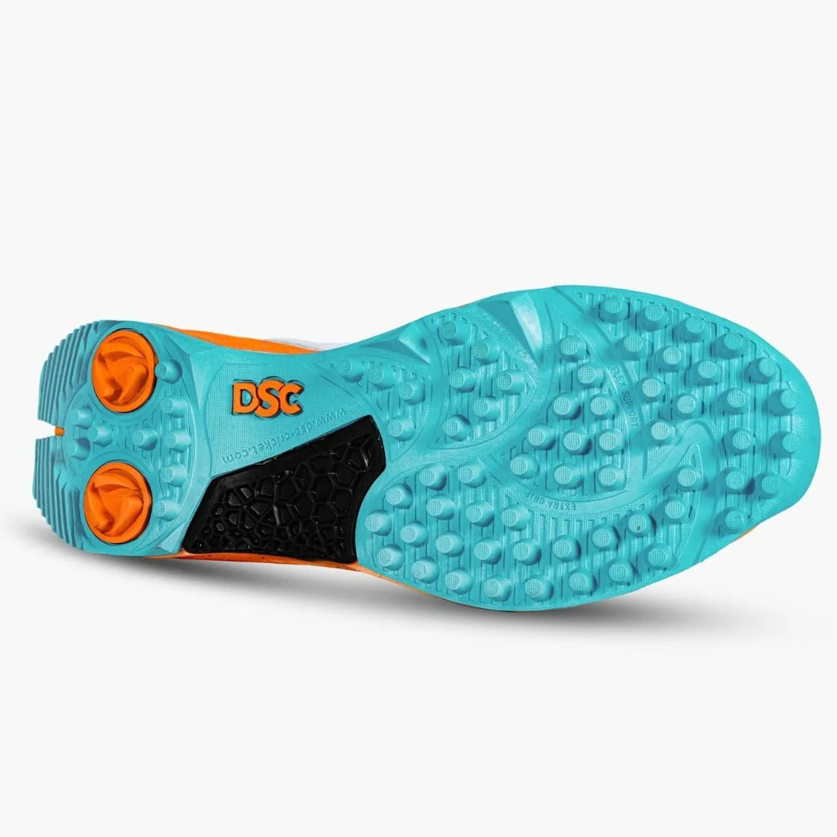 DSC Jaffa 22 Cricket Shoes Men Boys UK 6 EU 40 White Orange