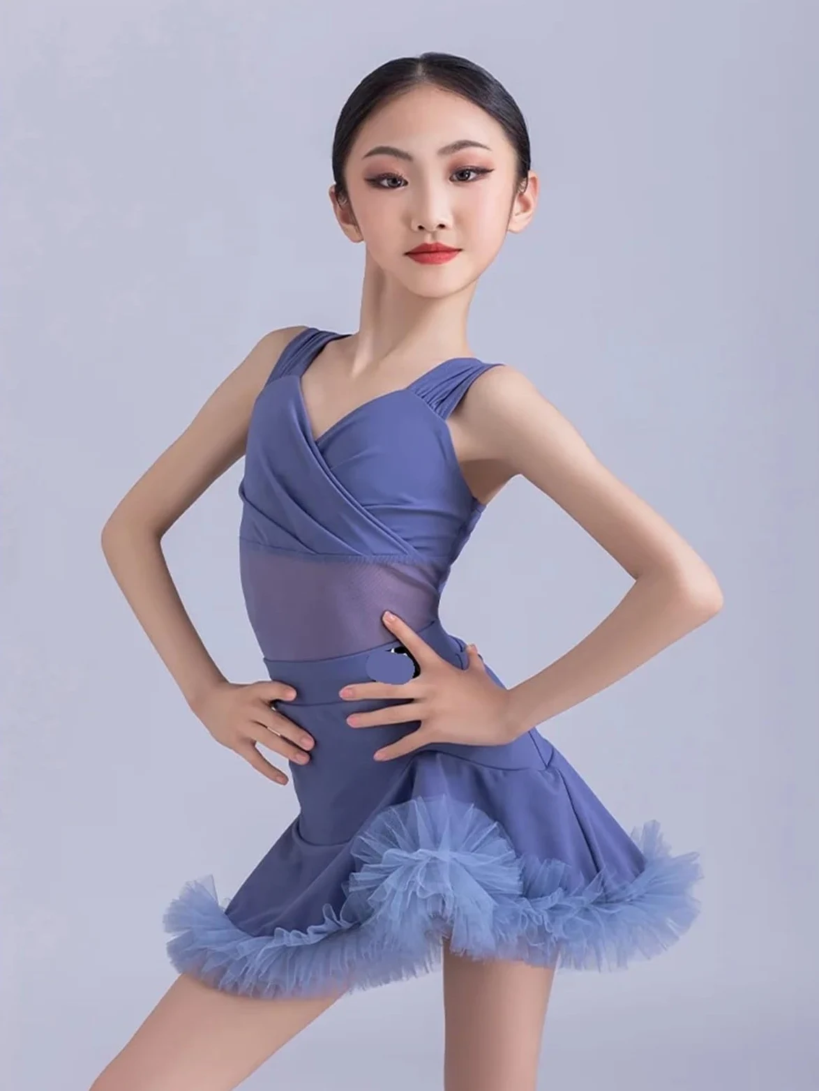 Reglamento de competición rendimiento traje entrenamiento baile latino for niñas Vestido Ropa adecuada para patinaje latino y artístico