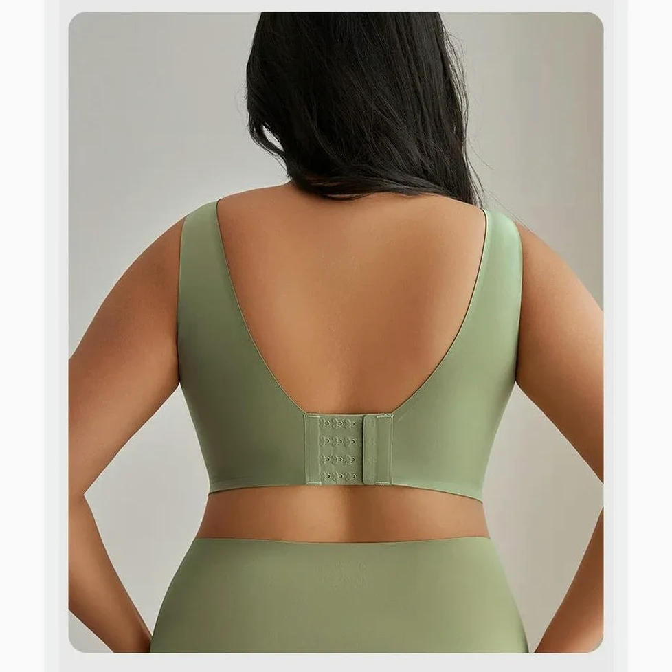 SYJYM M-5XL Conjuntos de Sujetadores de Talla Grande para Mujer Bragas regordetas para niñas Sujetadores de Gran tamaño sin Aros y antiflacidez para Mujeres con Pecho Grande