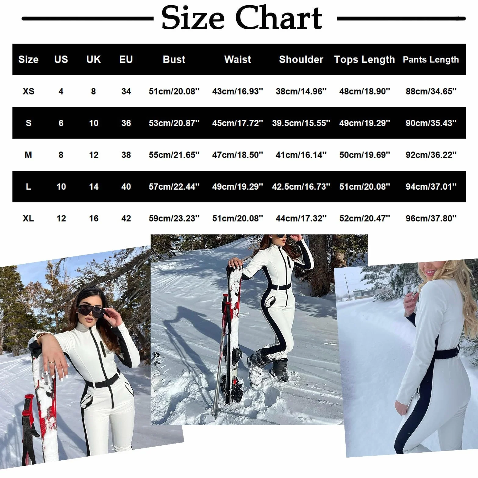 Mono térmico para mujer chaqueta de esquí invierno tallas grandes cuello alto cremallera cinturón traje nieve cálido resistente