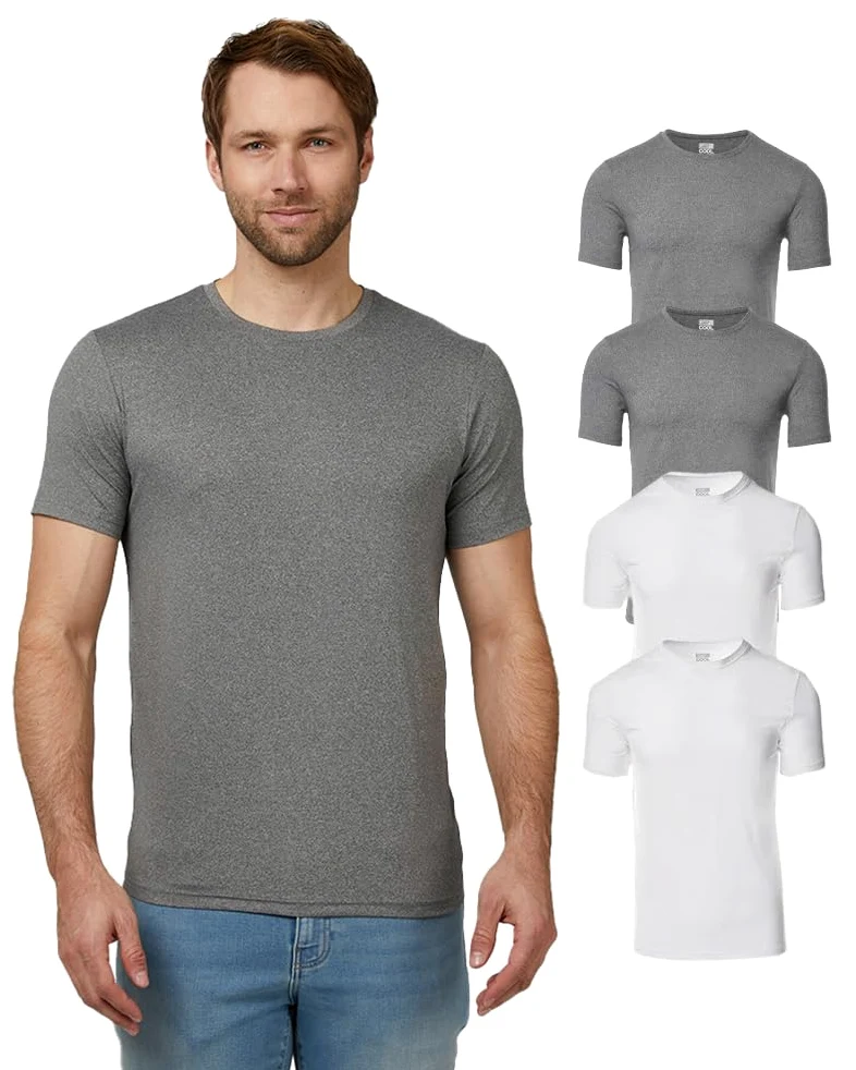 32 Degrees Men's 4 Pack Cool Classic Crewneck T-Shirt Classic Hombre (Pack de 4)