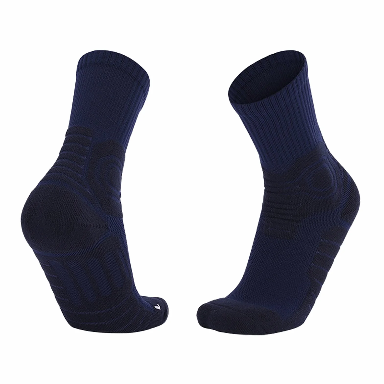 Solicitos de Ciclismo sin Fisuras Antideslizantes Soporte de compresión Transpirable Bicicleta Correr Calcetines al Aire Libre Calcetines de Baloncesto