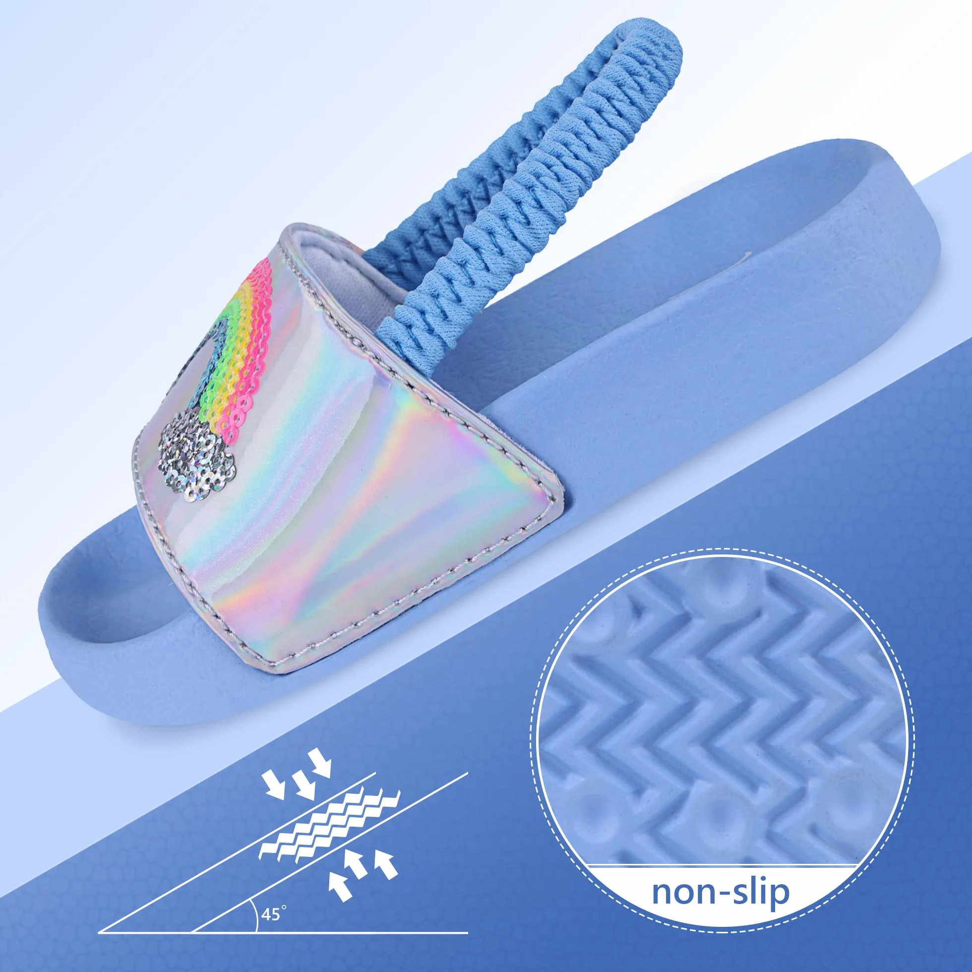 Youecci Sandalias Niño Niña Chanclas Verano Playa Piscina Zapatillas para niños Hogar Ligero Antideslizante Baño Sandalias