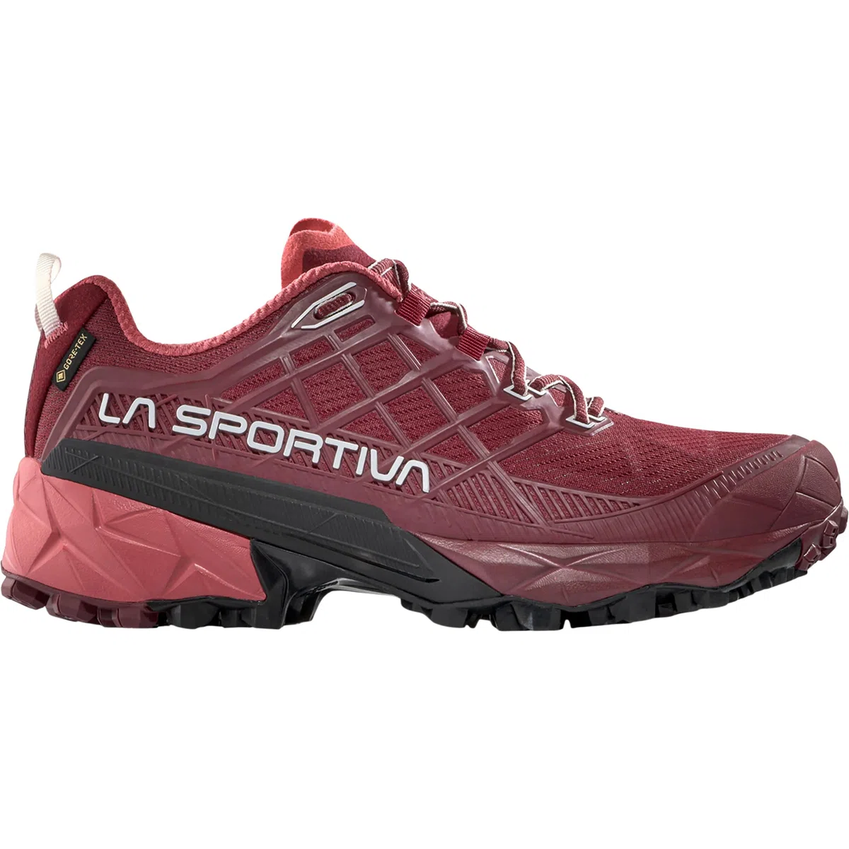LA SPORTIVA Akyra II GTX - Zapatos de trail running para mujer, impermeables, veganos, con tiras anchas y máxima protección para senderos exigentes.