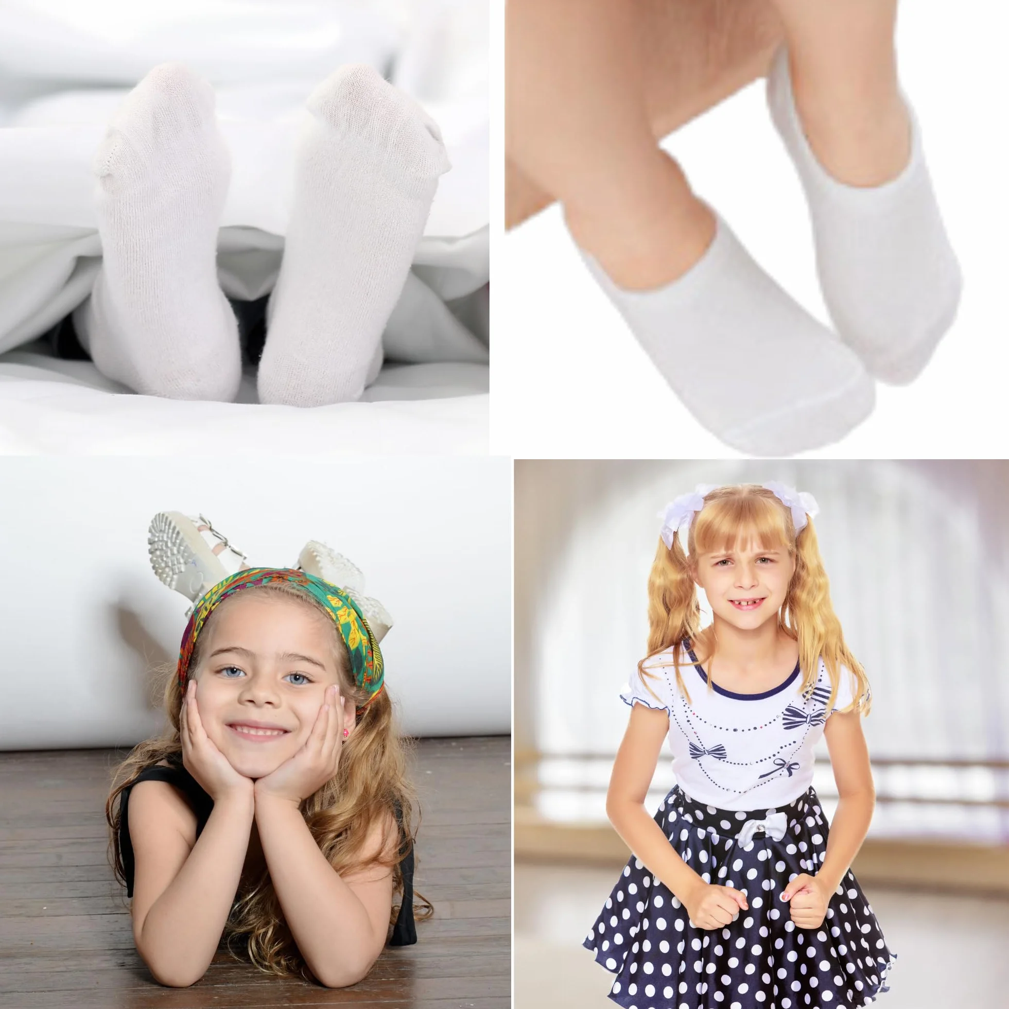Calcetines invisibles niño niña algodón cortos transpirables antideslizantes silicona