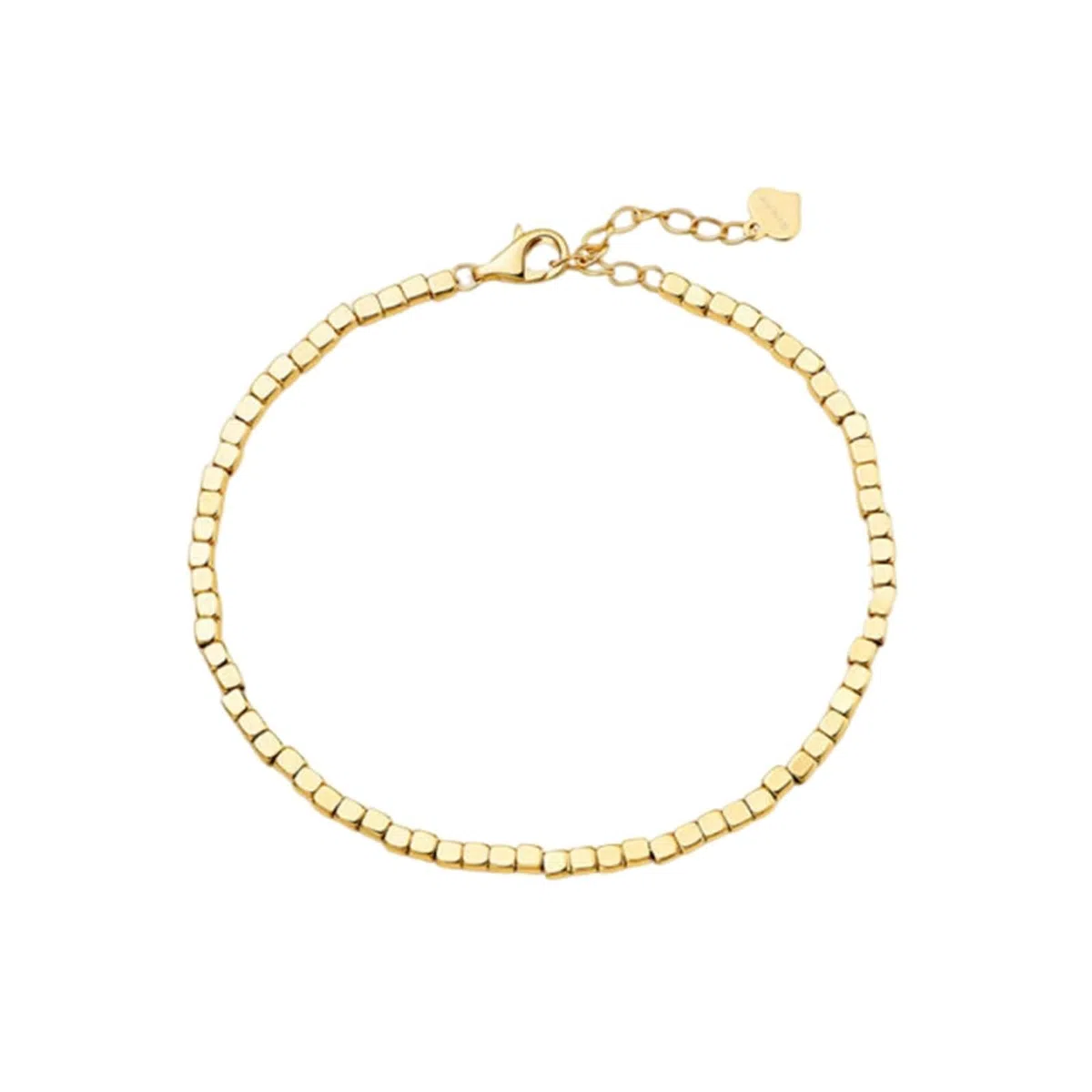 Pulsera de la amistad para mujer, juego de pulsera, geometría, 2 mm, oro amarillo, regalos para mamá