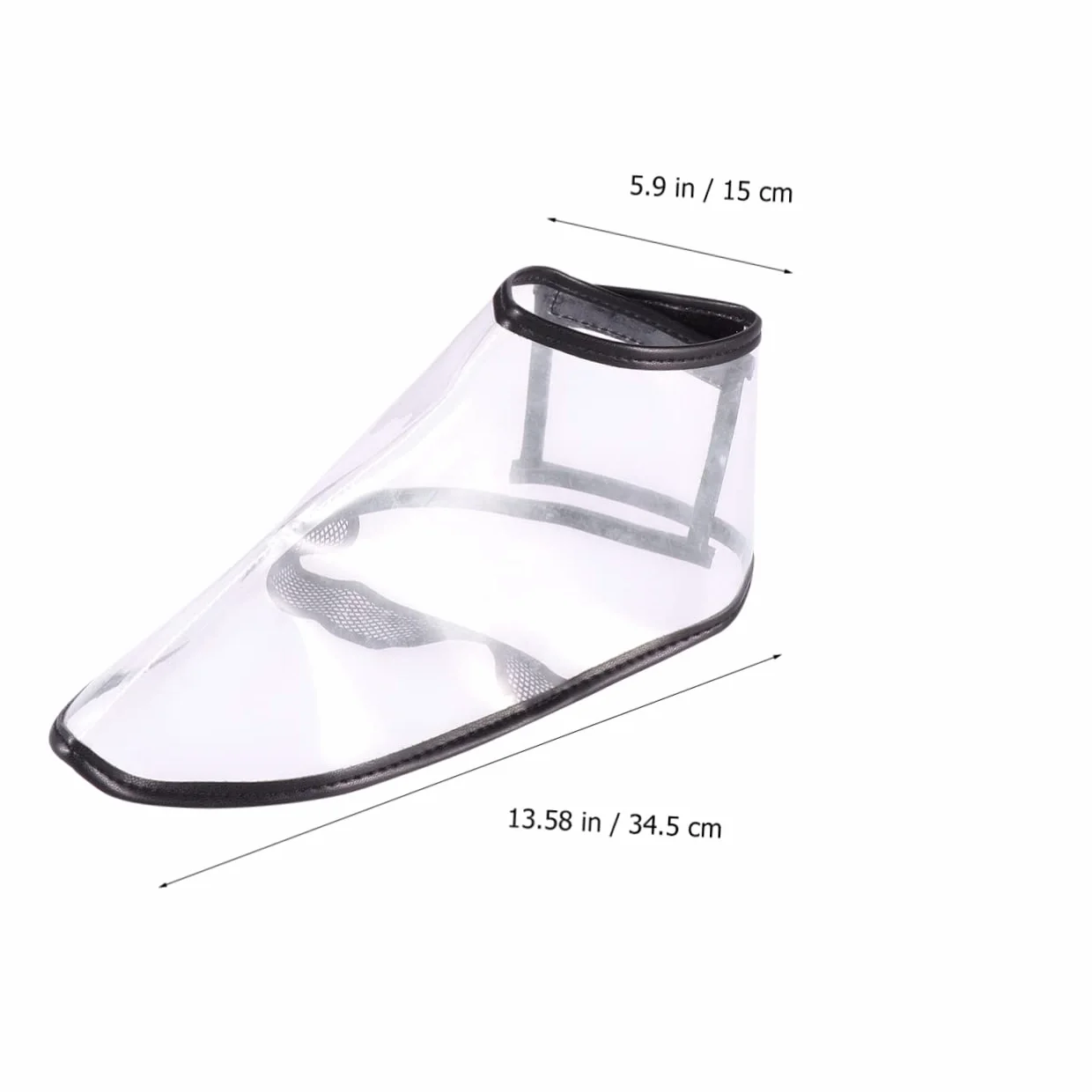 Beaupretty Fundas para Zapatos de Silicona Protección contra Cabello para Peluquería, L Transparente, Práctica y Removible para Profesionales