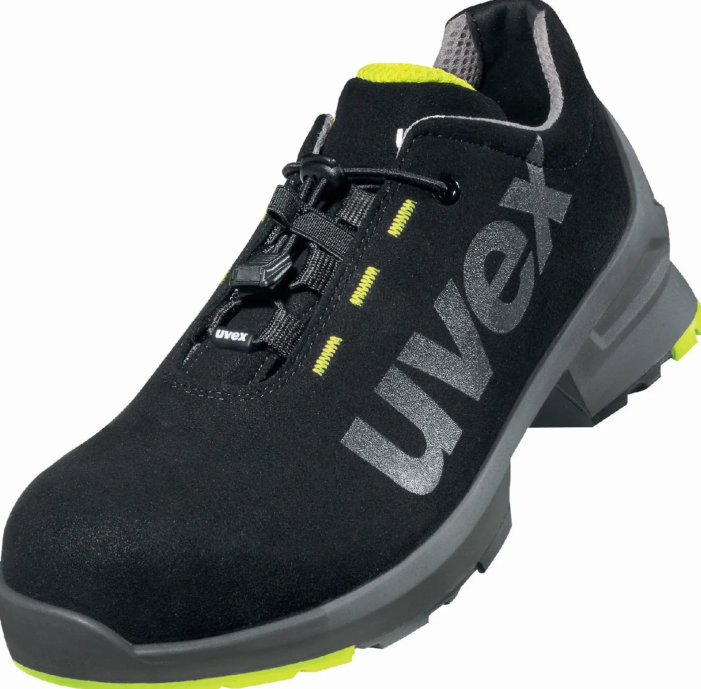 Uvex 1 Zapato Profesional de Seguridad S2 SRC | Zapatilla Deportiva de Trabajo | Punta Antiaplastamiento de Composite | Negro