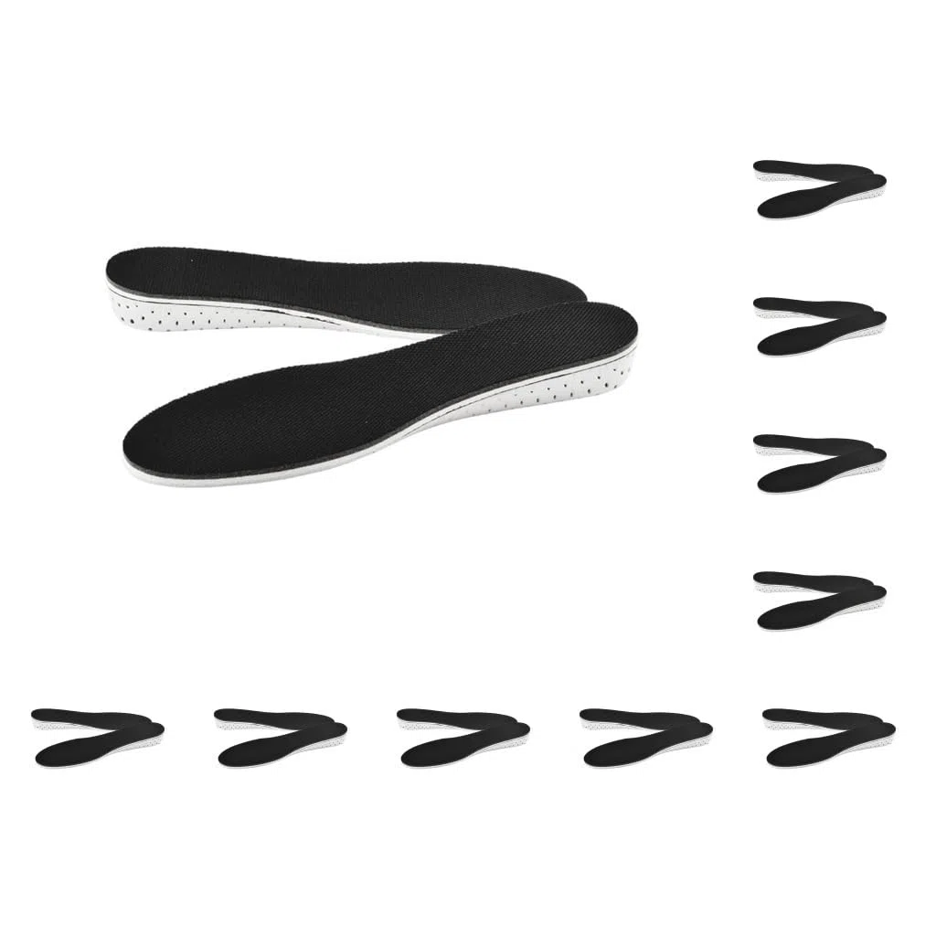 Juego de 10 pares de plantillas de elevación portátiles de repuesto para invierno y otoño, transpirables, absorbentes de sudor, accesorios de elevación de zapatos, completo de 1.3 pulgadas