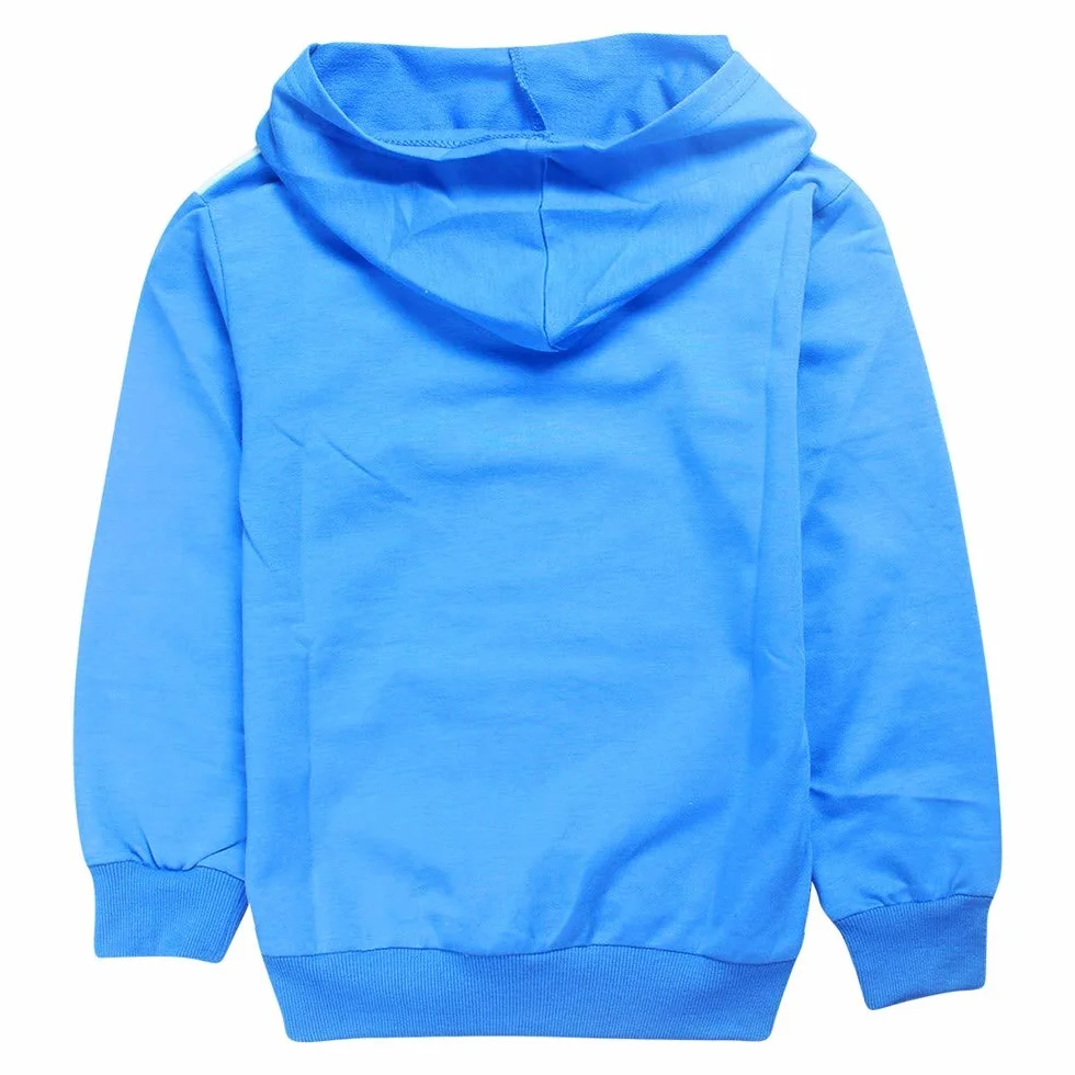 Traje deportivo para niños con estampado de dibujos animados en 3D, sudadera casual para niños con capucha + pantalones