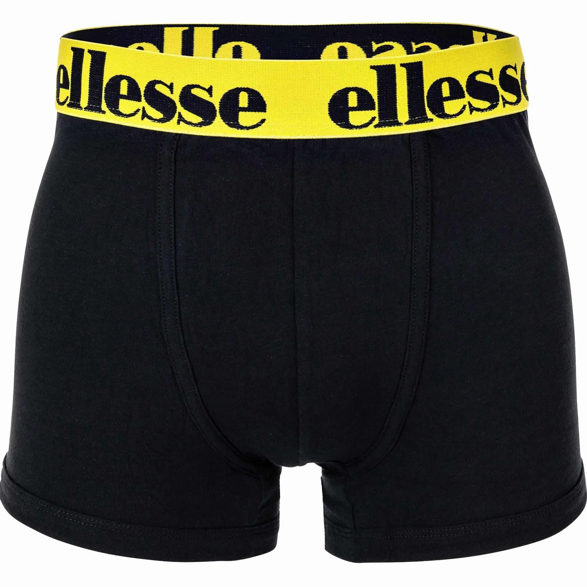 Ellesse Yema Calzoncillos tipo bóxer para hombre, paquete de 7 unidades, con logotipo, sin bragueta, algodón elástico