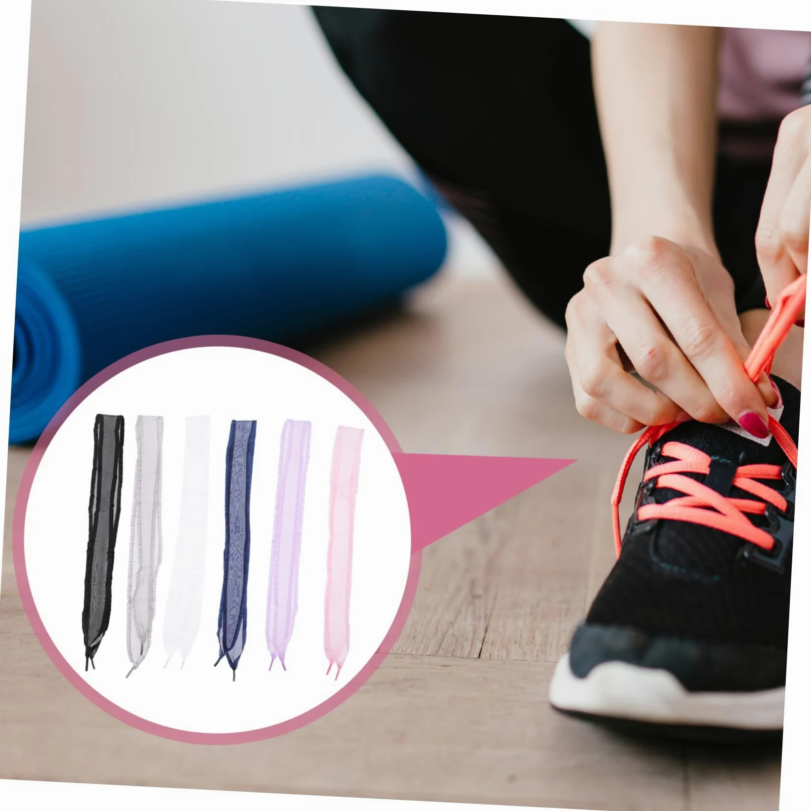 30pares Cordones De Cinta De Chiffon Cordones De Zapatos De Mujer Para Zapatillas y Ocasiones Especiales