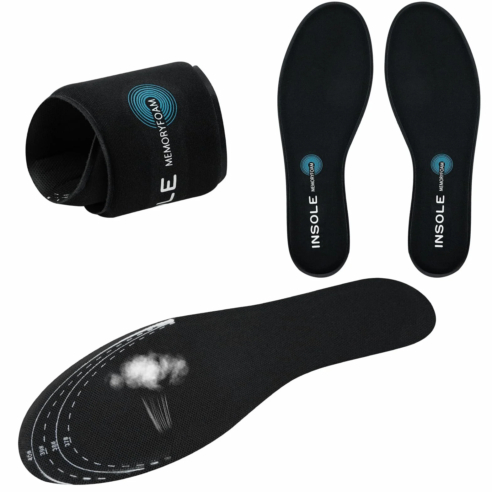 Plantillas Memory Foam Ajustables 37-41 para Mujer y Hombre