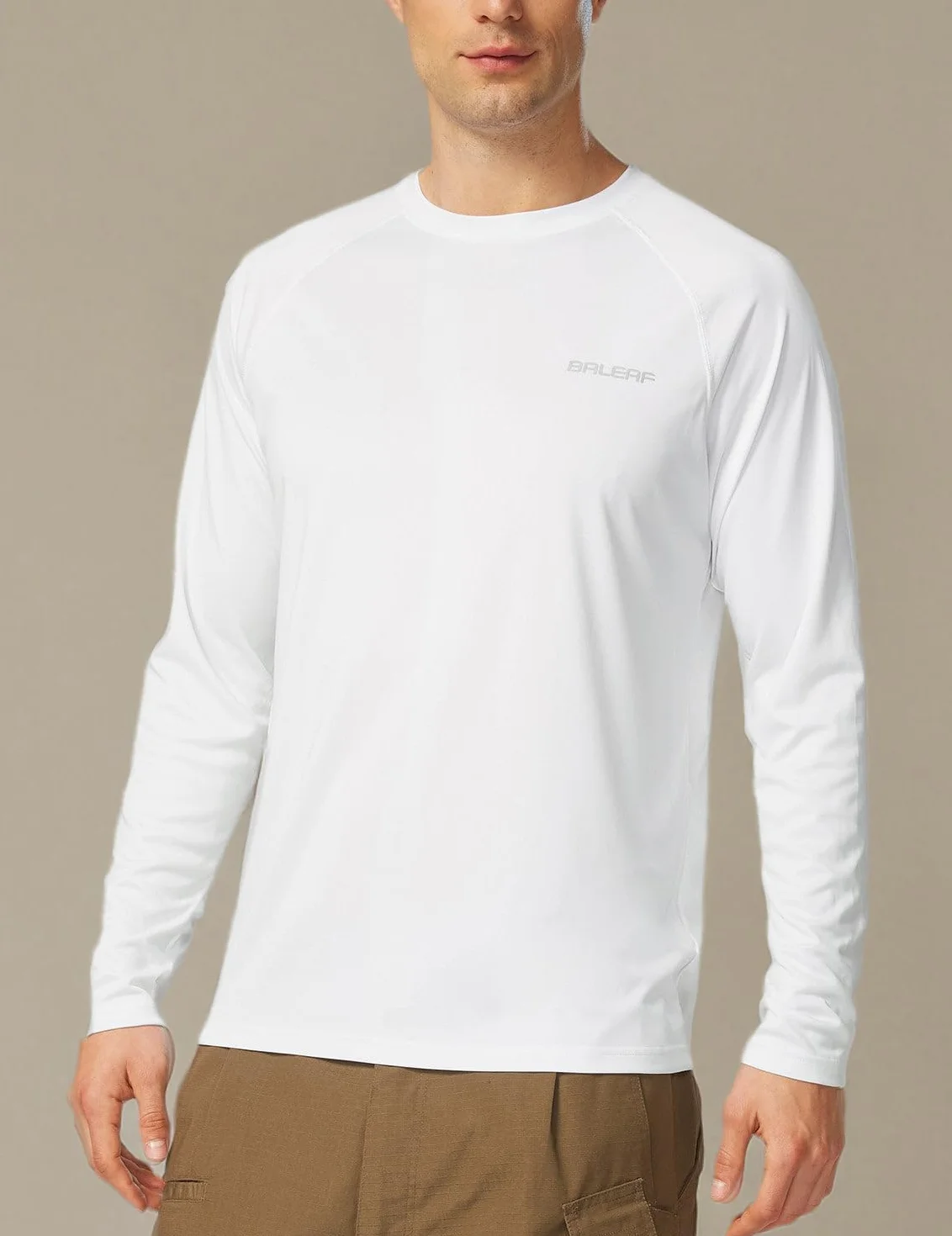 baleaf Camiseta de Manga Larga Hombre Protección UV UPF 50+