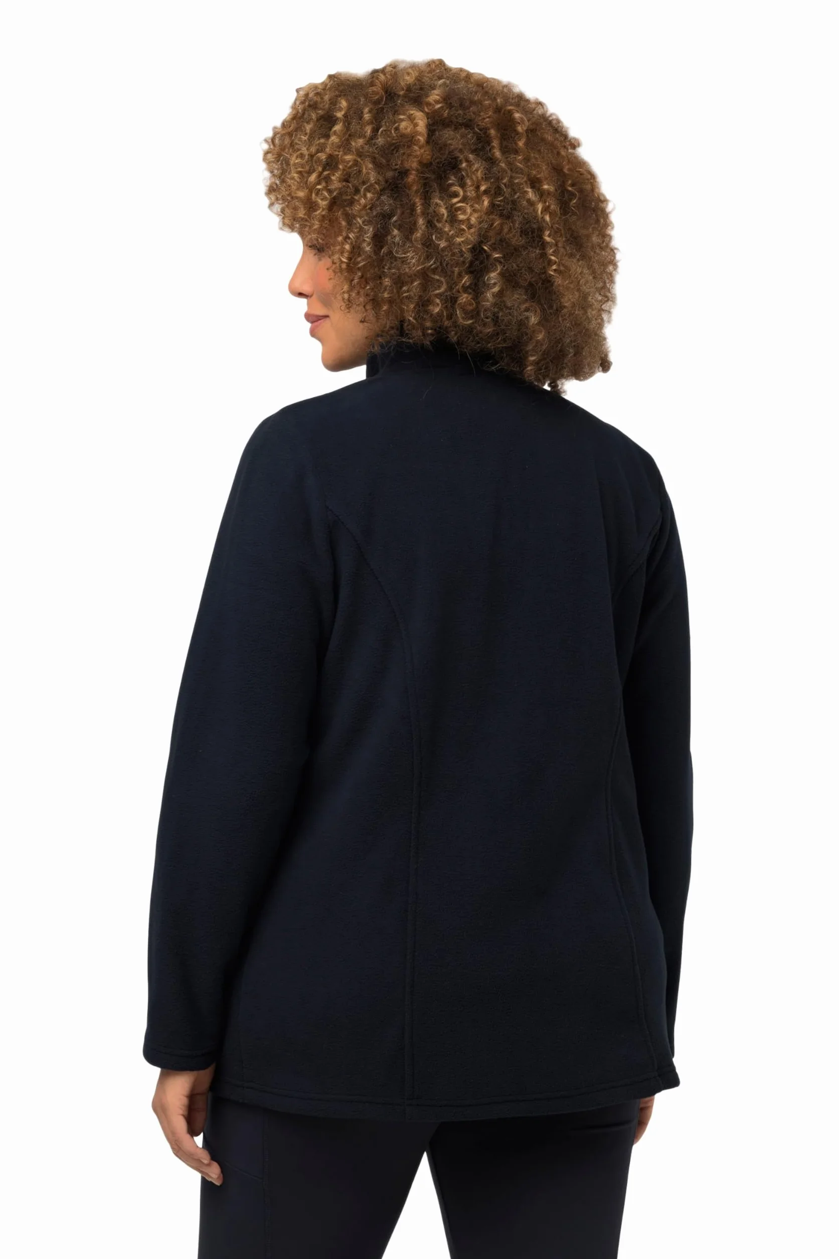 Ulla Popken Mujer Sudadera con Cremallera