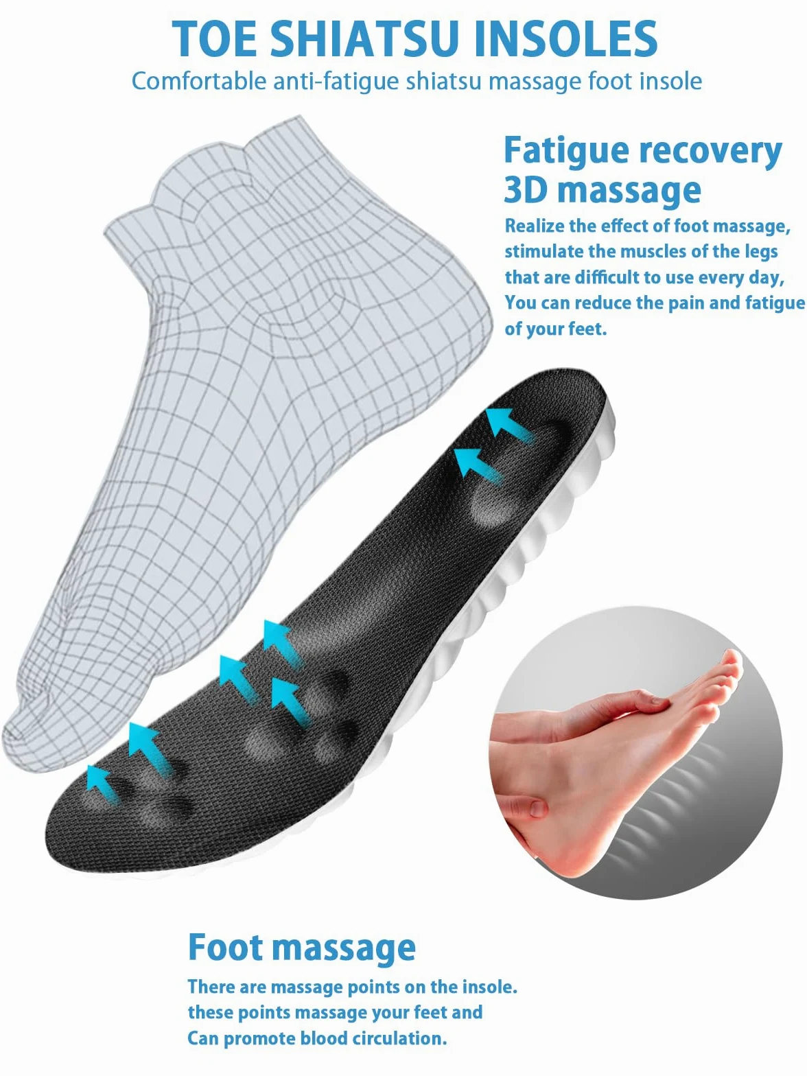 Plantillas de zapatos deportivos 3D, plantillas de pies para fascitis plantar, plantillas de arco de absorción de impactos, para deportes, correr, escalar, desodorante, suave, transpirable (Men