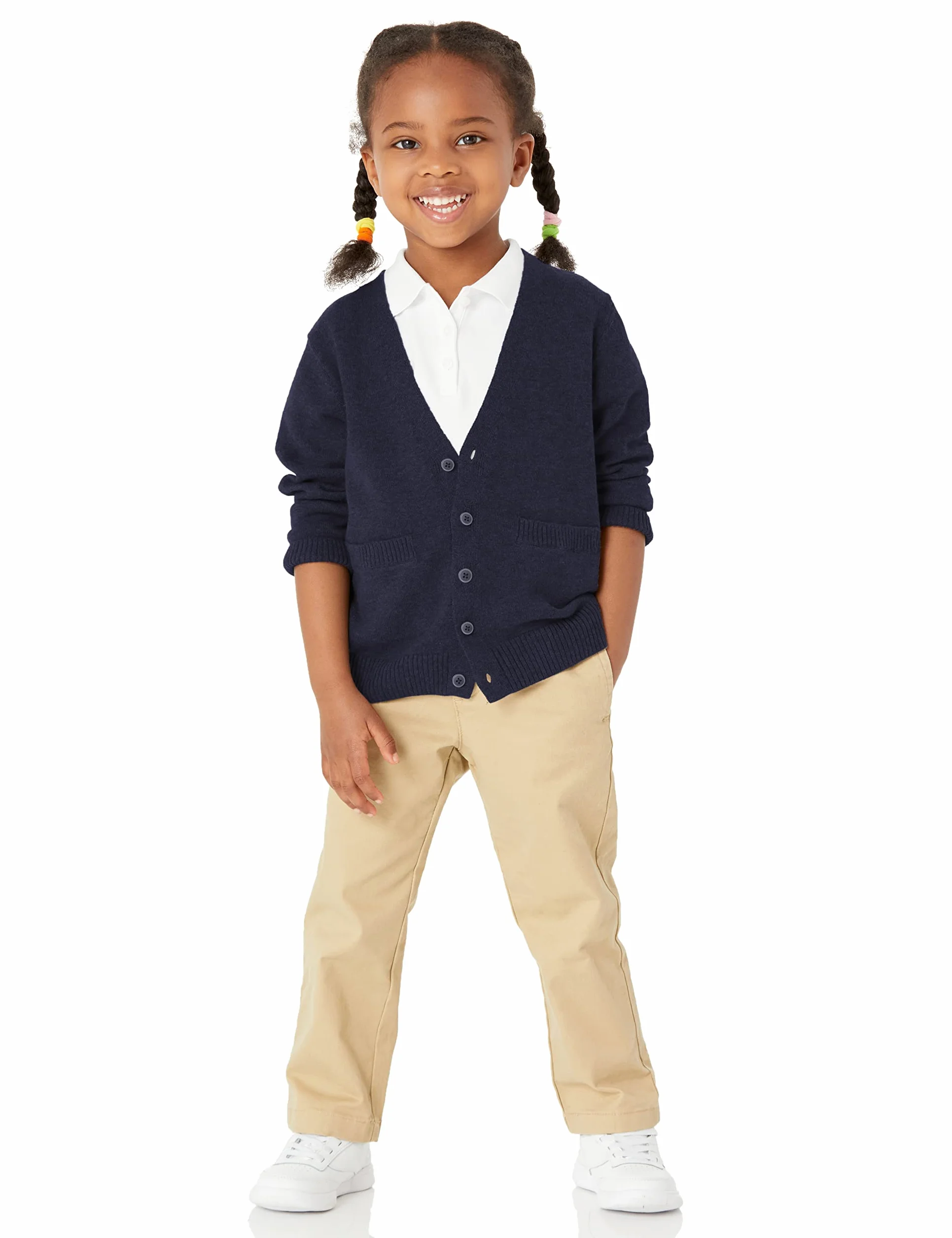 Amazon Essentials Niños Rebecas en algodón Liso