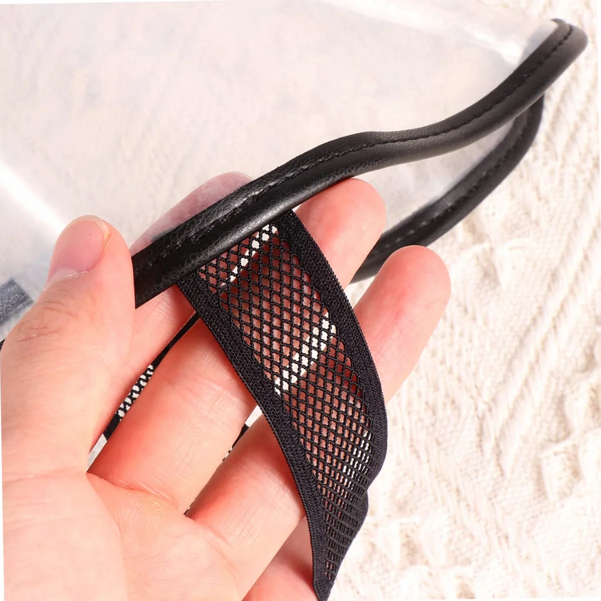 Beaupretty Fundas para Zapatos de Silicona Protección contra Cabello para Peluquería, L Transparente, Práctica y Removible para Profesionales