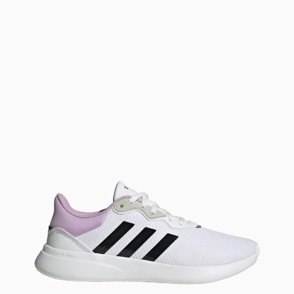 adidas Women's QT Racer 3.0 Sneaker, White/Black/Bliss Lilac, 10