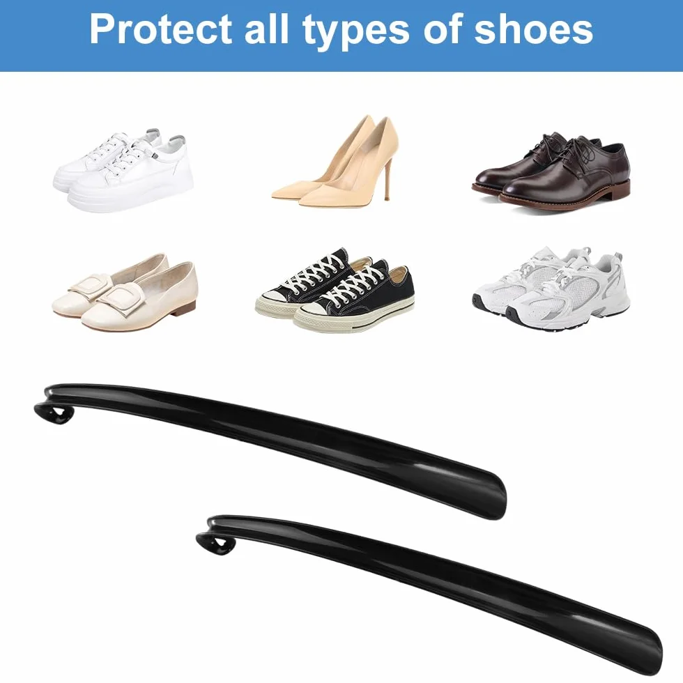 Calzador de Zapatos de Plástico Largo 43 cm Ergonómico 2 Piezas