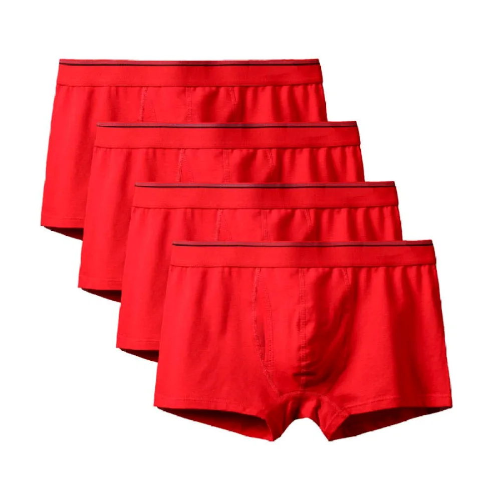 Calzoncillos Masculinos Boxer Grande Masculino Bragas De Algodón Sexy Pantalones Cortos De Boxeador para Hombres Tallas Grandes Ropa Interior Calzoncillos De Hombre (Paquete De 4) Stely H-